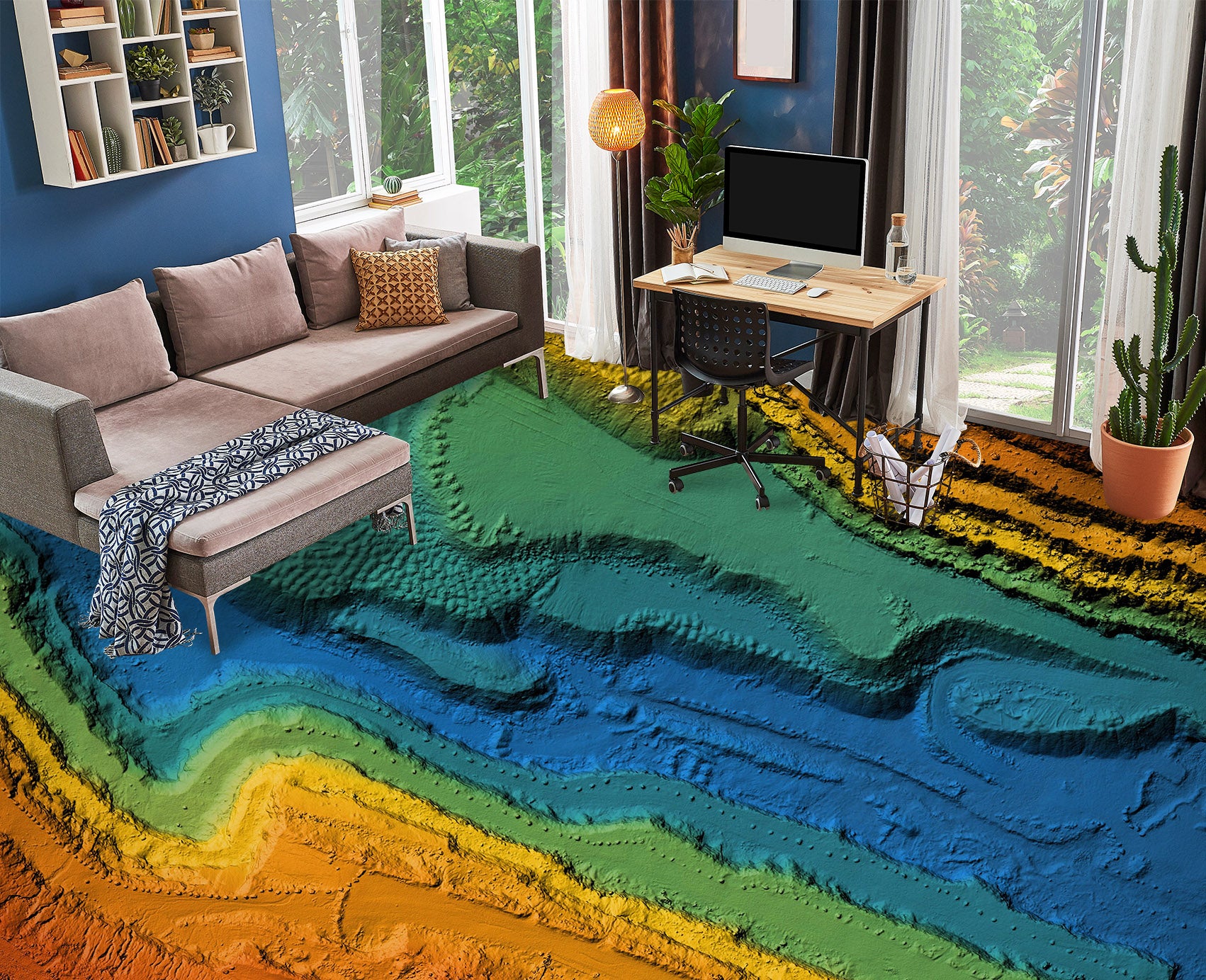 3D Color Distribution 266 Floor Mural  Wallpaper Murals Rug & Mat Print Epoxy waterproof bath floor