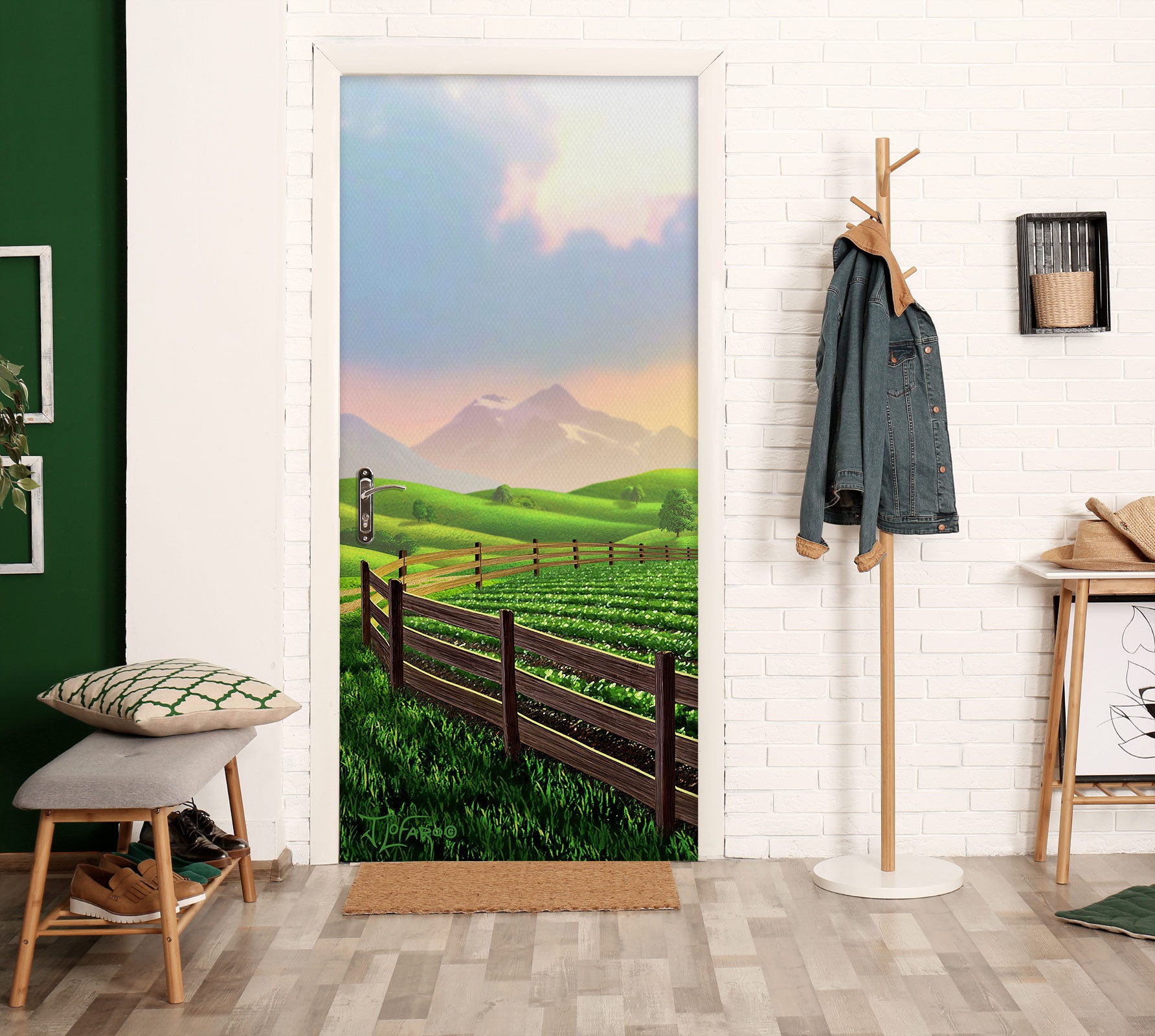 3D Field Grass 112129 Jerry LoFaro Door Mural