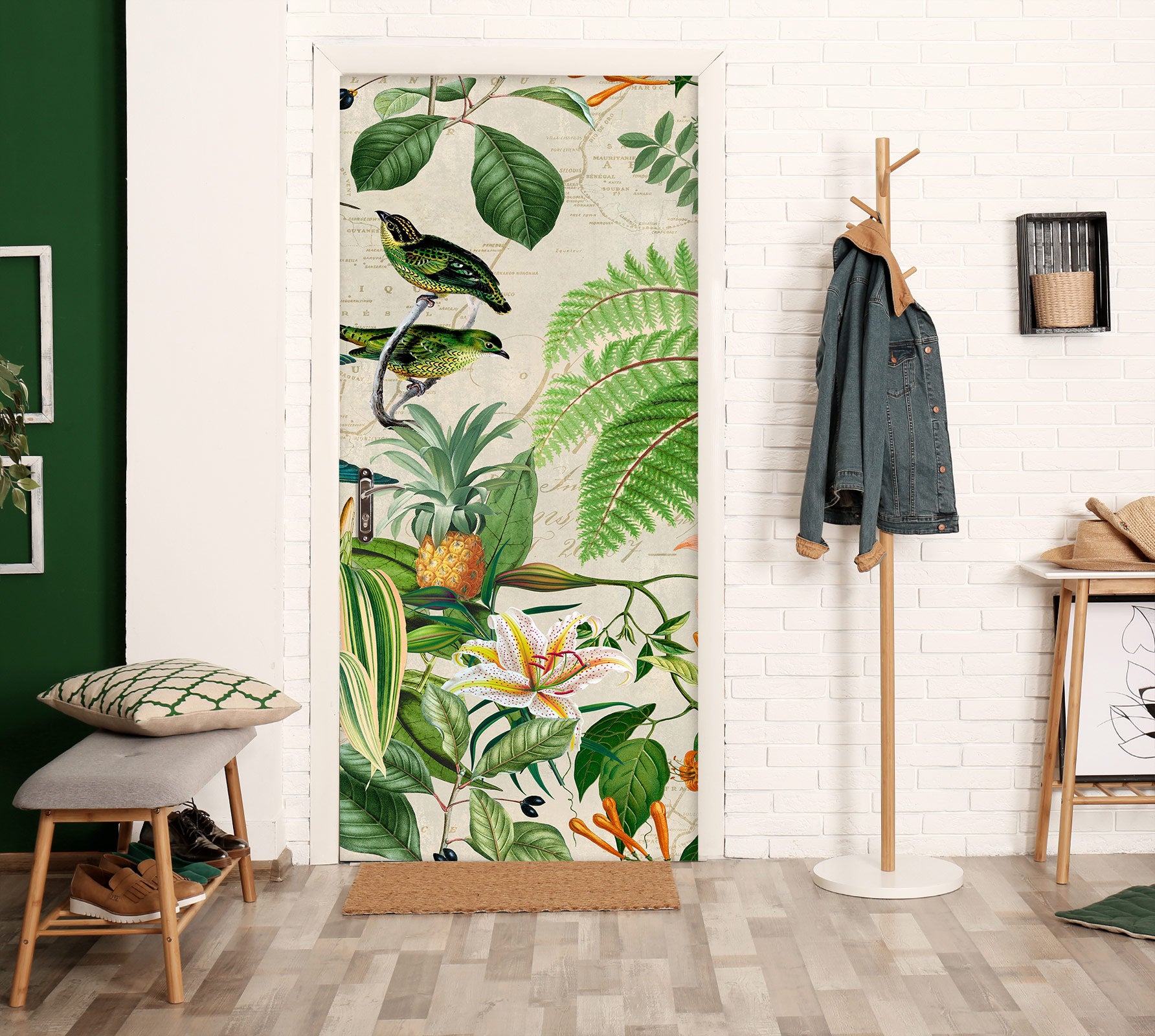 3D Pineapple Grove 11925 Andrea Haase Door Mural