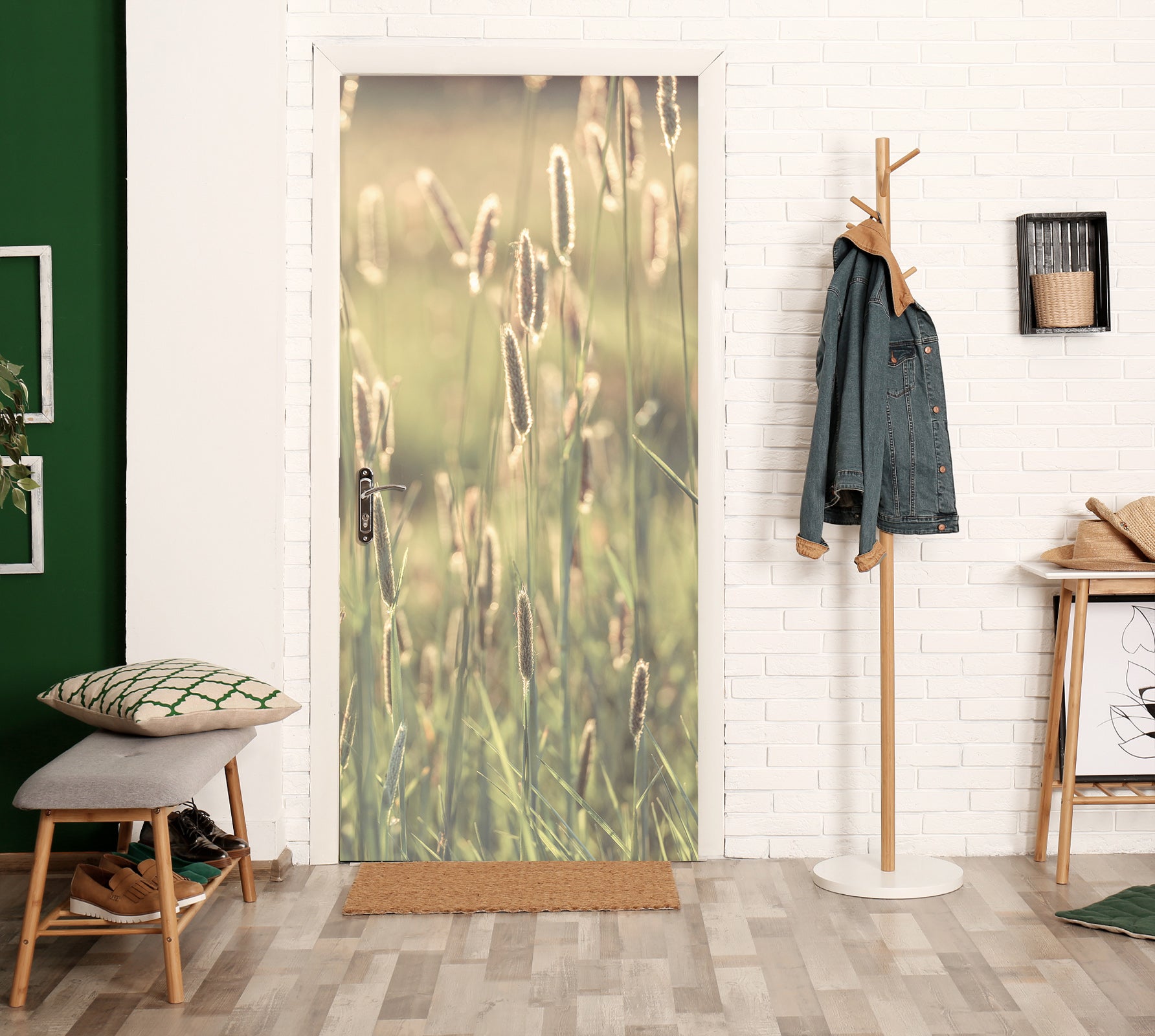 3D Green Grass 5074 Assaf Frank Door Mural