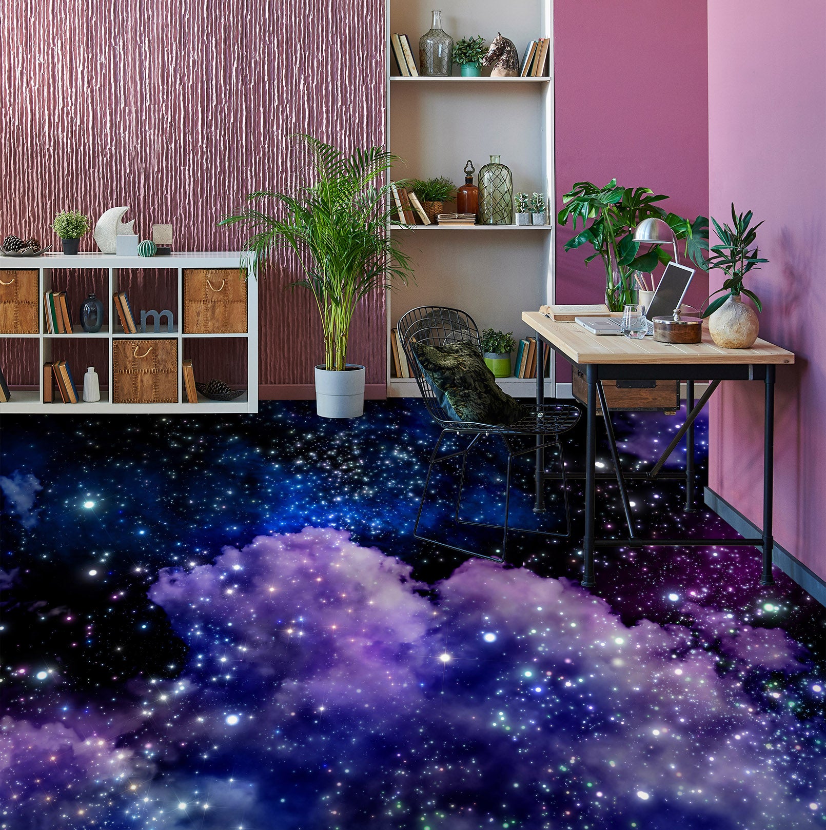 3D Purple Nebula Dream 310 Floor Mural  Wallpaper Murals Rug & Mat Print Epoxy waterproof bath floor