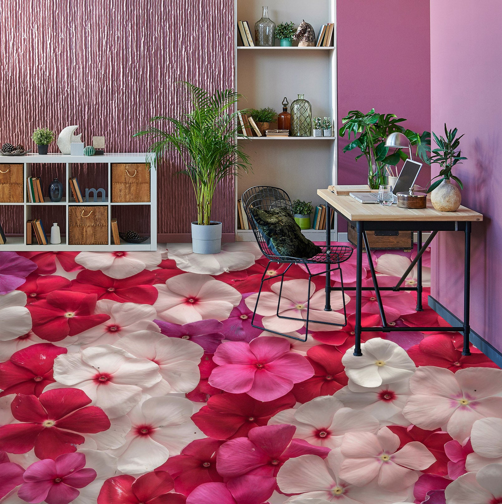 3D Delicate Flowers 368 Floor Mural  Wallpaper Murals Rug & Mat Print Epoxy waterproof bath floor