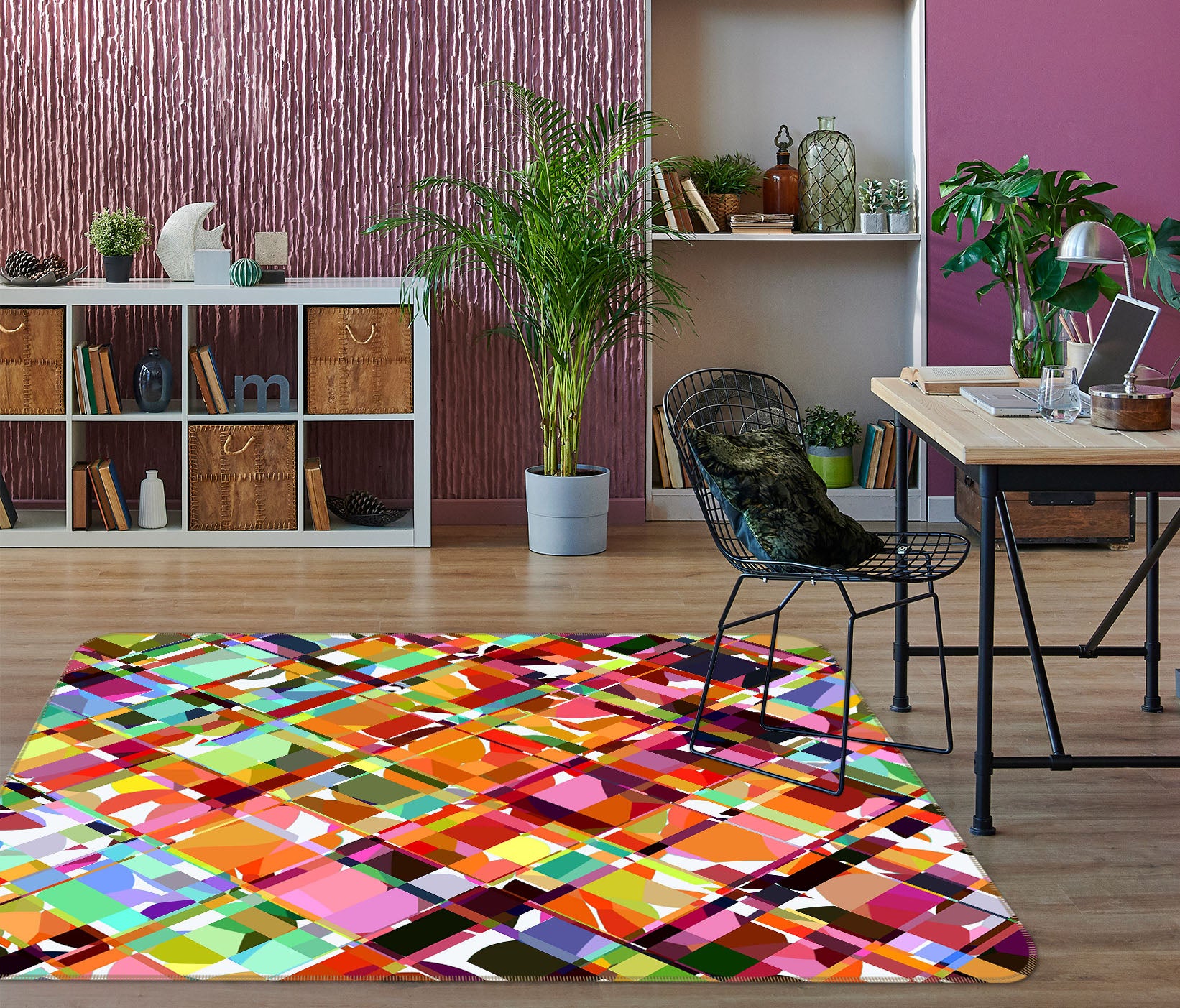 3D Bright Colors 1004 Shandra Smith Rug Non Slip Rug Mat