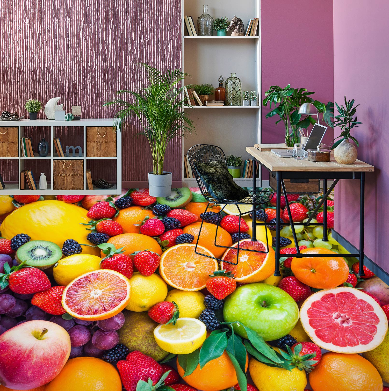 3D Fresh Fruits 1389 Floor Mural  Wallpaper Murals Self-Adhesive Removable Print Epoxy