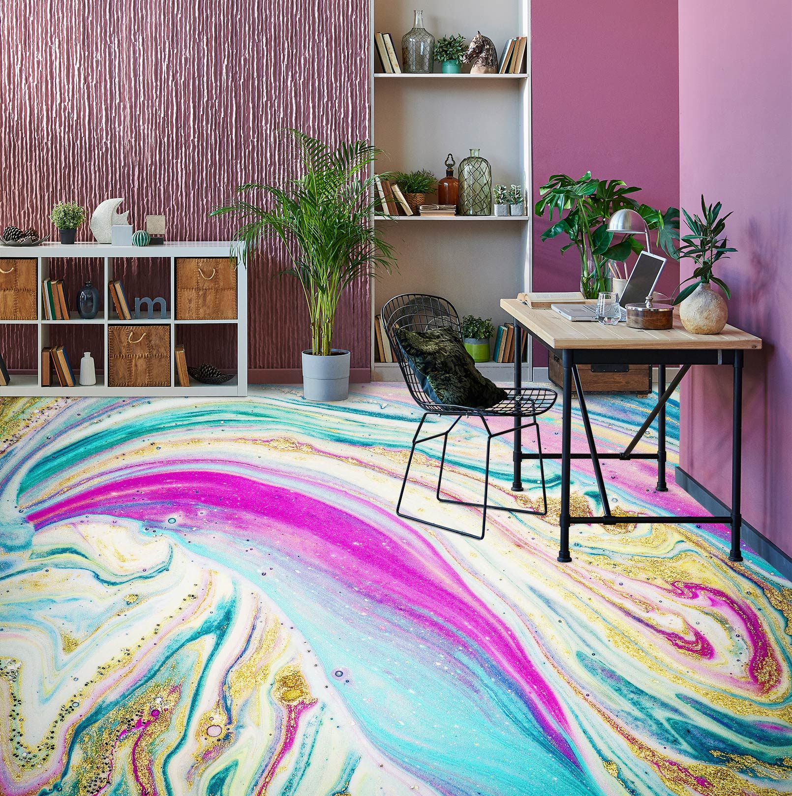 3D Colorful Nobility 409 Floor Mural  Wallpaper Murals Rug & Mat Print Epoxy waterproof bath floor