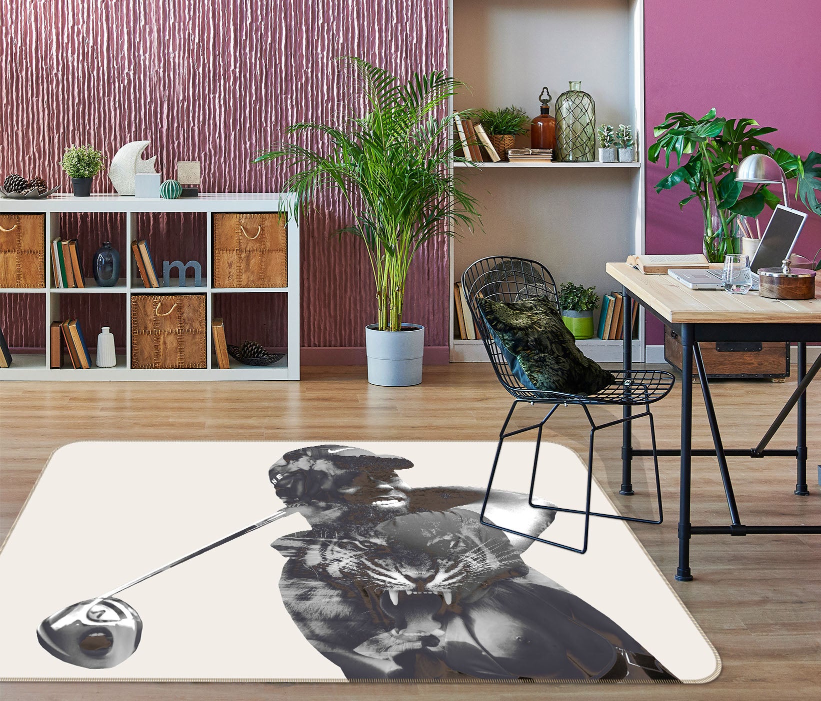 3D Tigerwoods 1007 Marco Cavazzana Rug Non Slip Rug Mat