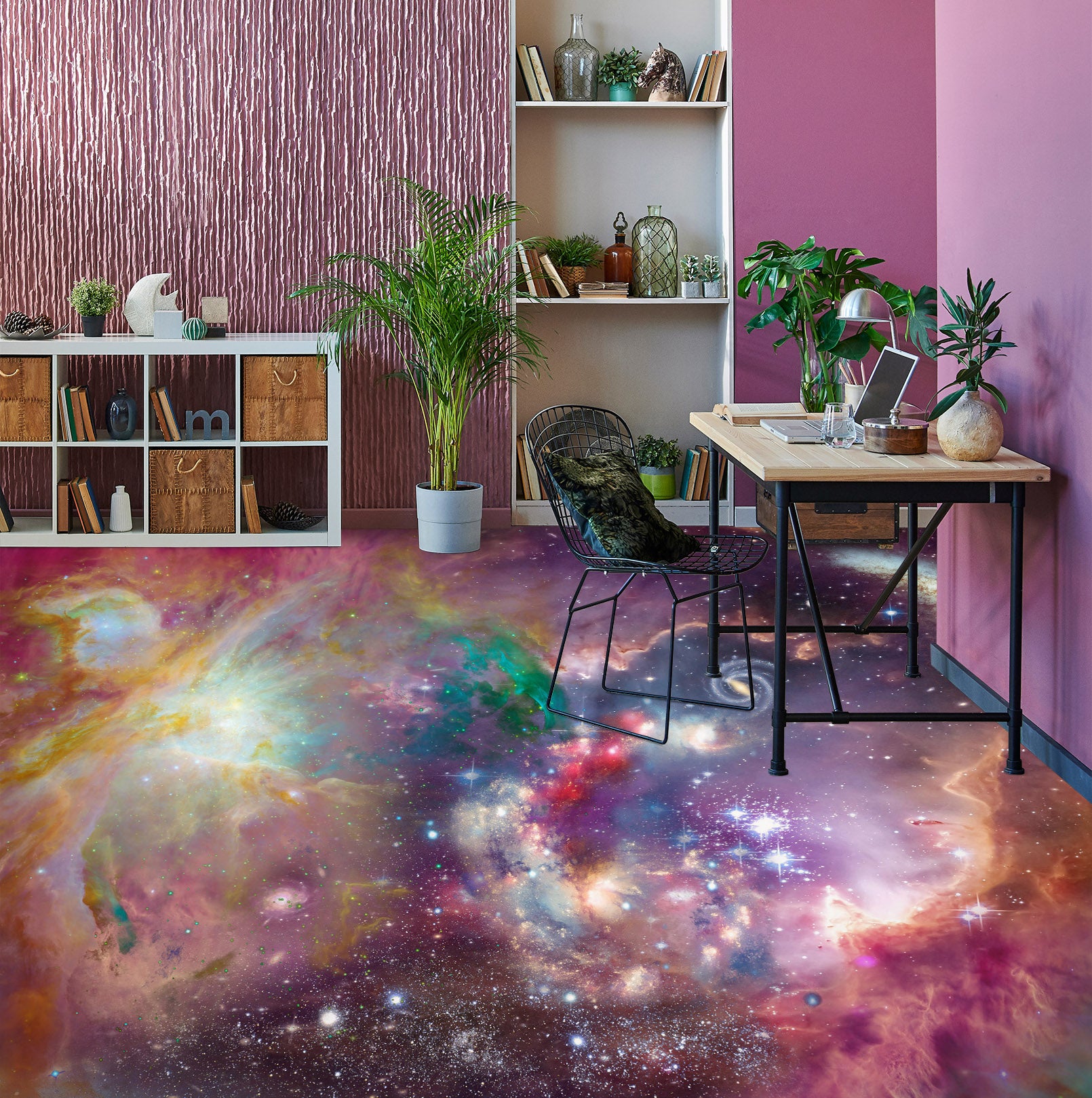 3D Fantasy Universe 025 Floor Mural  Wallpaper Murals Rug & Mat Print Epoxy waterproof bath floor