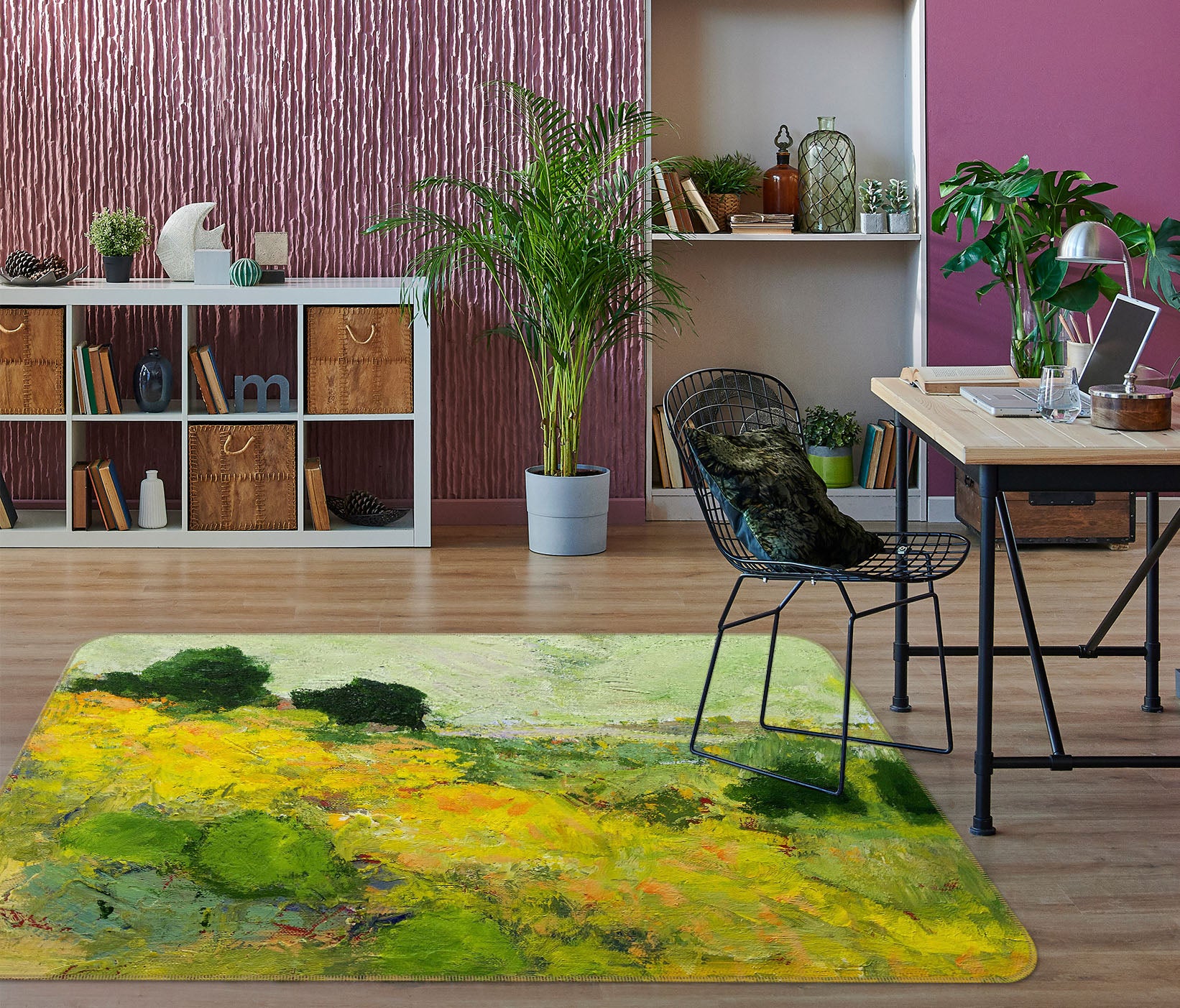 3D Oil Painting Field 1090 Allan P. Friedlander Rug Non Slip Rug Mat