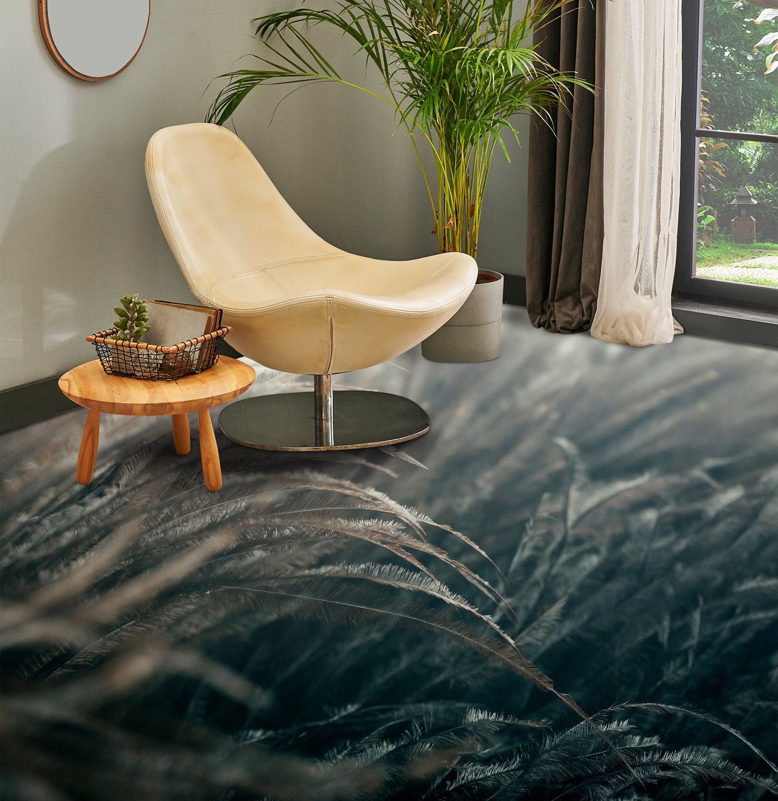 3D Cold Winter Grass 1133 Floor Mural  Wallpaper Murals Self-Adhesive Removable Print Epoxy