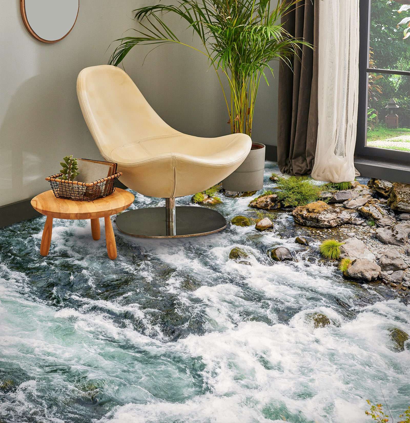 3D Wave Story 735 Floor Mural  Wallpaper Murals Rug & Mat Print Epoxy waterproof bath floor