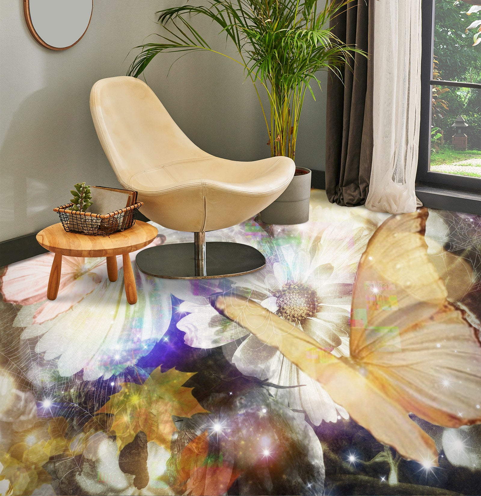 3D Psychedelic Flowers 441 Floor Mural  Wallpaper Murals Rug & Mat Print Epoxy waterproof bath floor