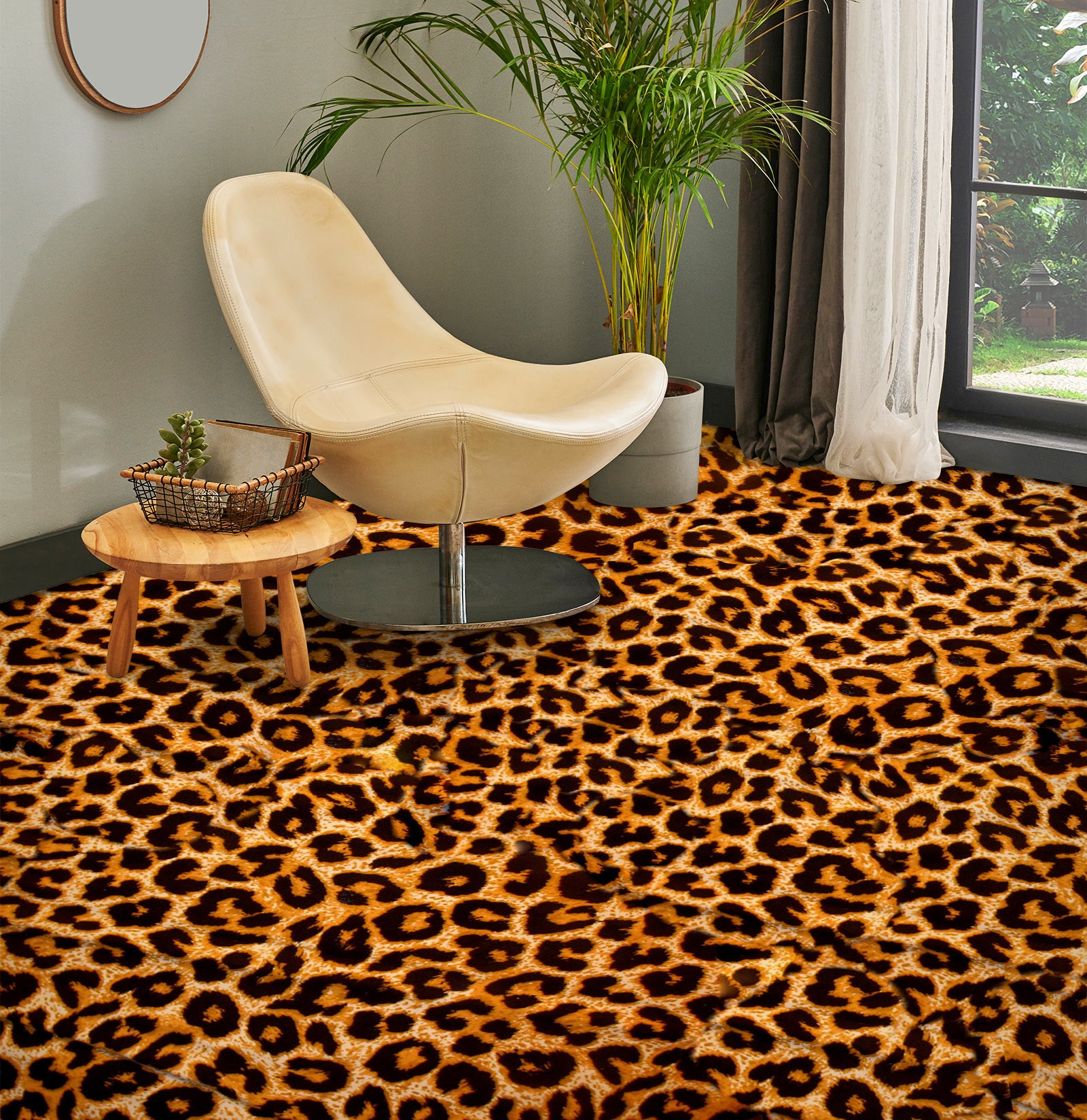 3D Advanced Leopard Print 1352 Floor Mural  Wallpaper Murals Self-Adhesive Removable Print Epoxy