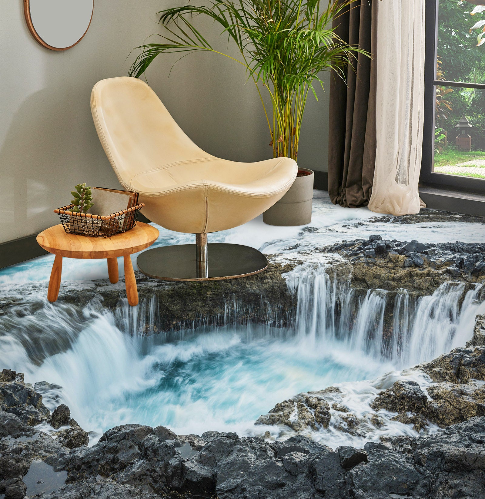 3D Convergence Of The Sea 540 Floor Mural  Wallpaper Murals Rug & Mat Print Epoxy waterproof bath floor