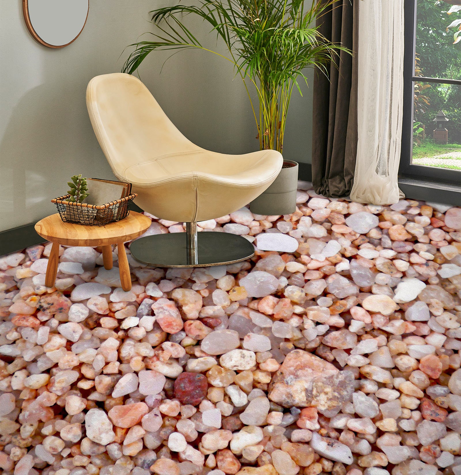3D Pretty Little Stones 1076 Floor Mural  Wallpaper Murals Self-Adhesive Removable Print Epoxy