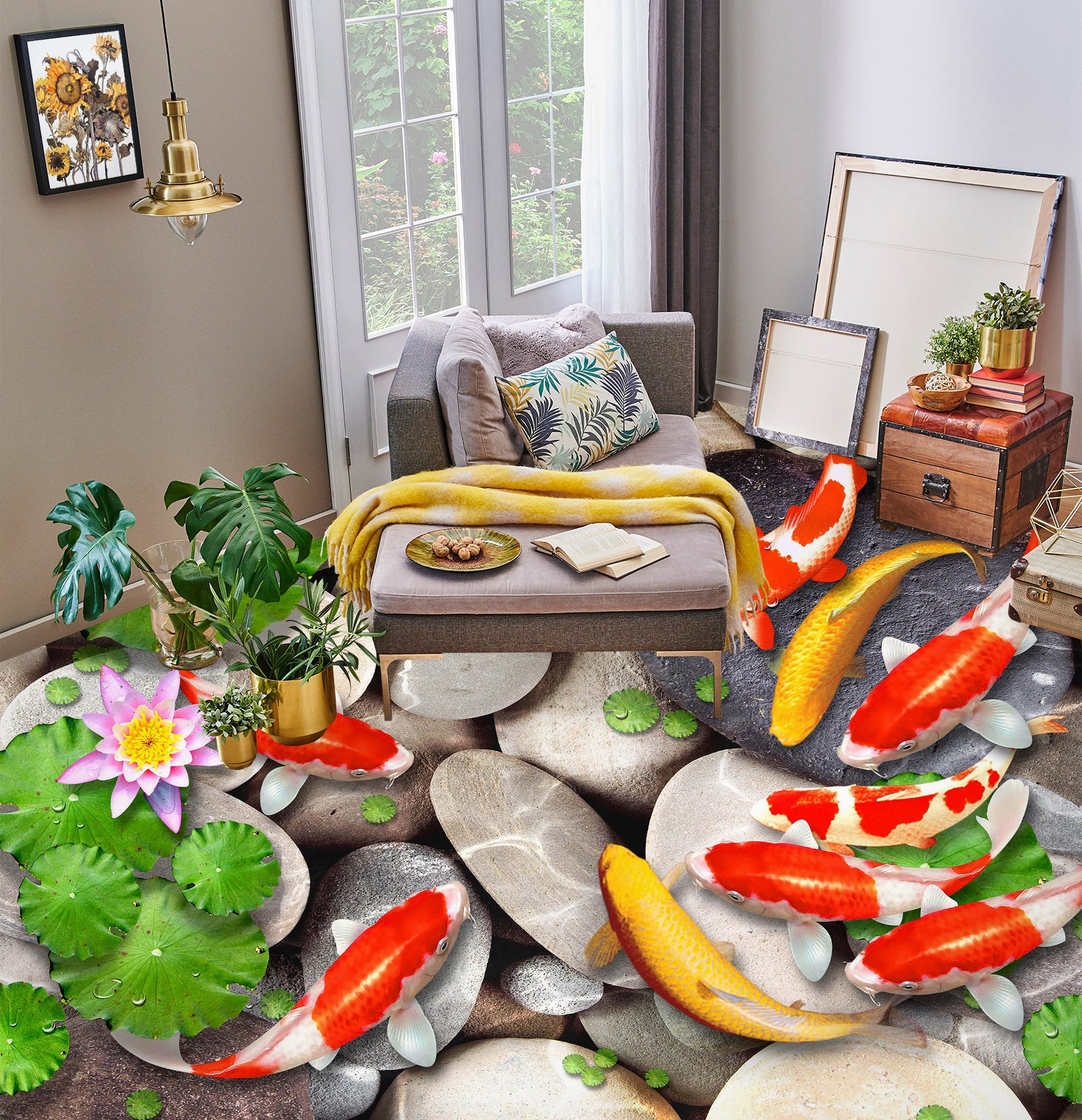 3D Lucky Blessing 223 Floor Mural  Wallpaper Murals Rug & Mat Print Epoxy waterproof bath floor