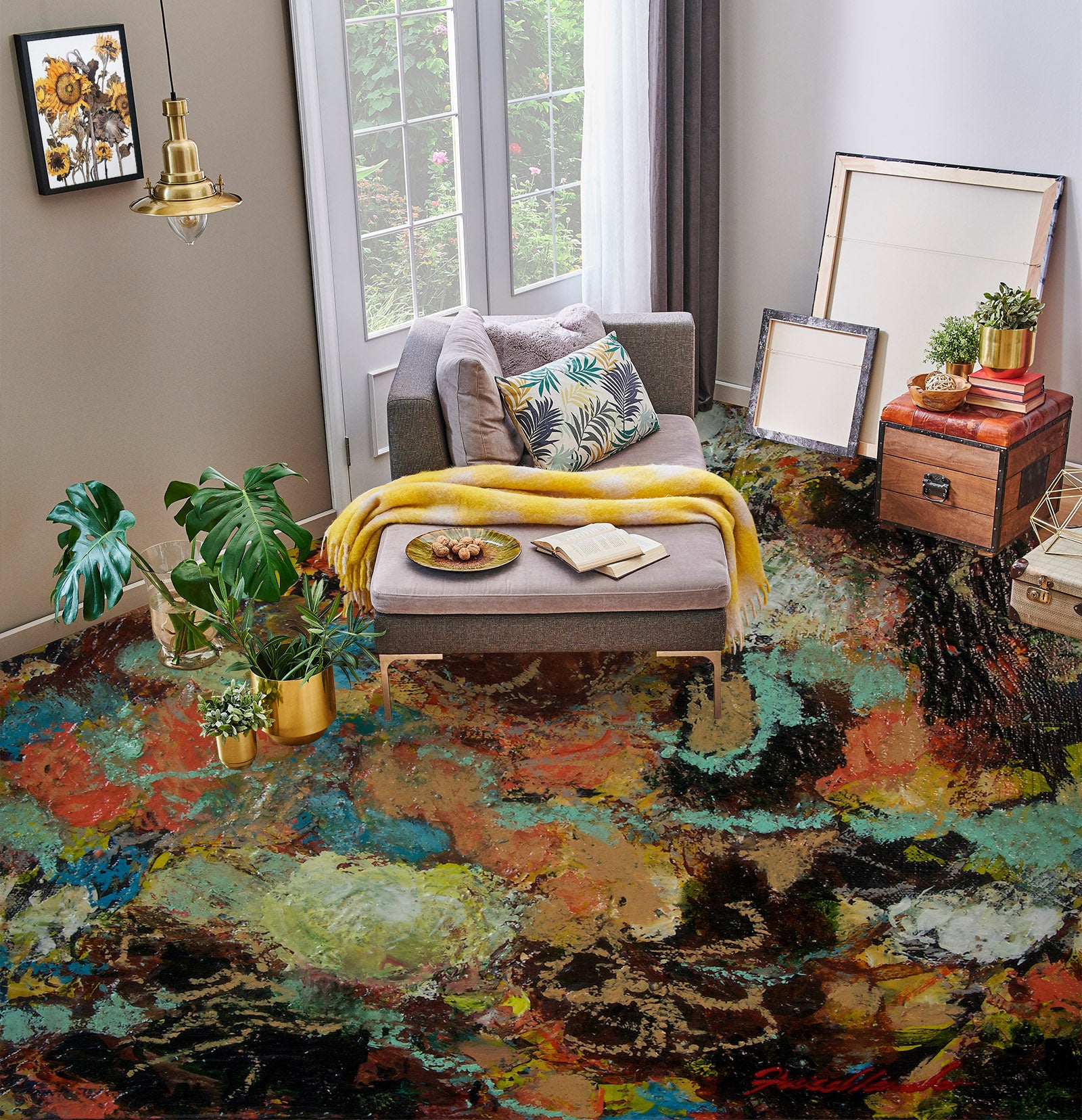 3D Colorful Texture 9919 Allan P. Friedlander Floor Mural  Wallpaper Murals Self-Adhesive Removable Print Epoxy