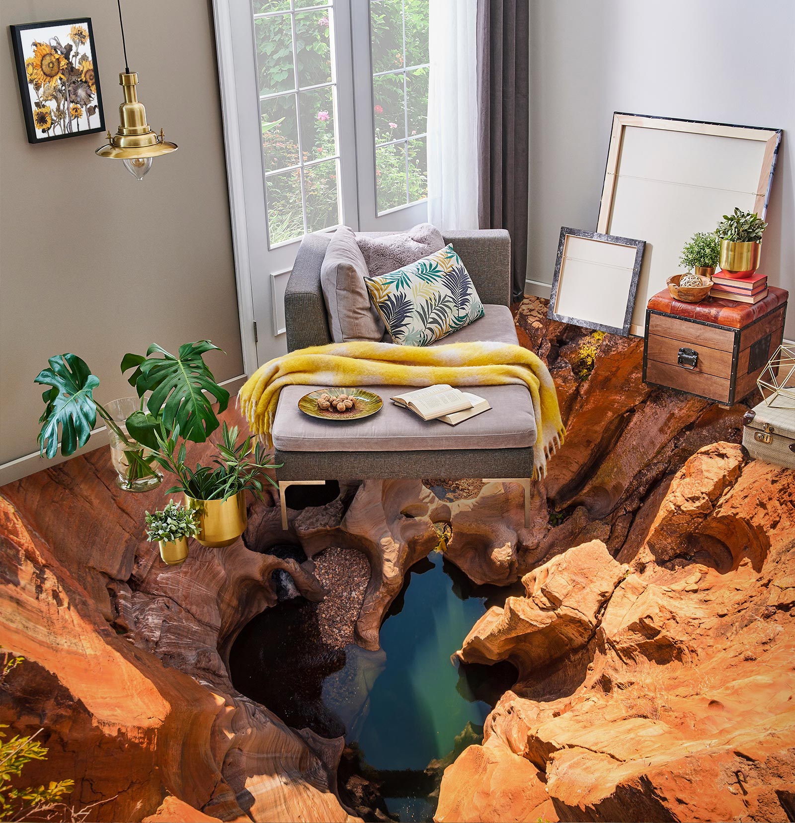 3D Loess Mountains 126 Floor Mural  Wallpaper Murals Rug & Mat Print Epoxy waterproof bath floor