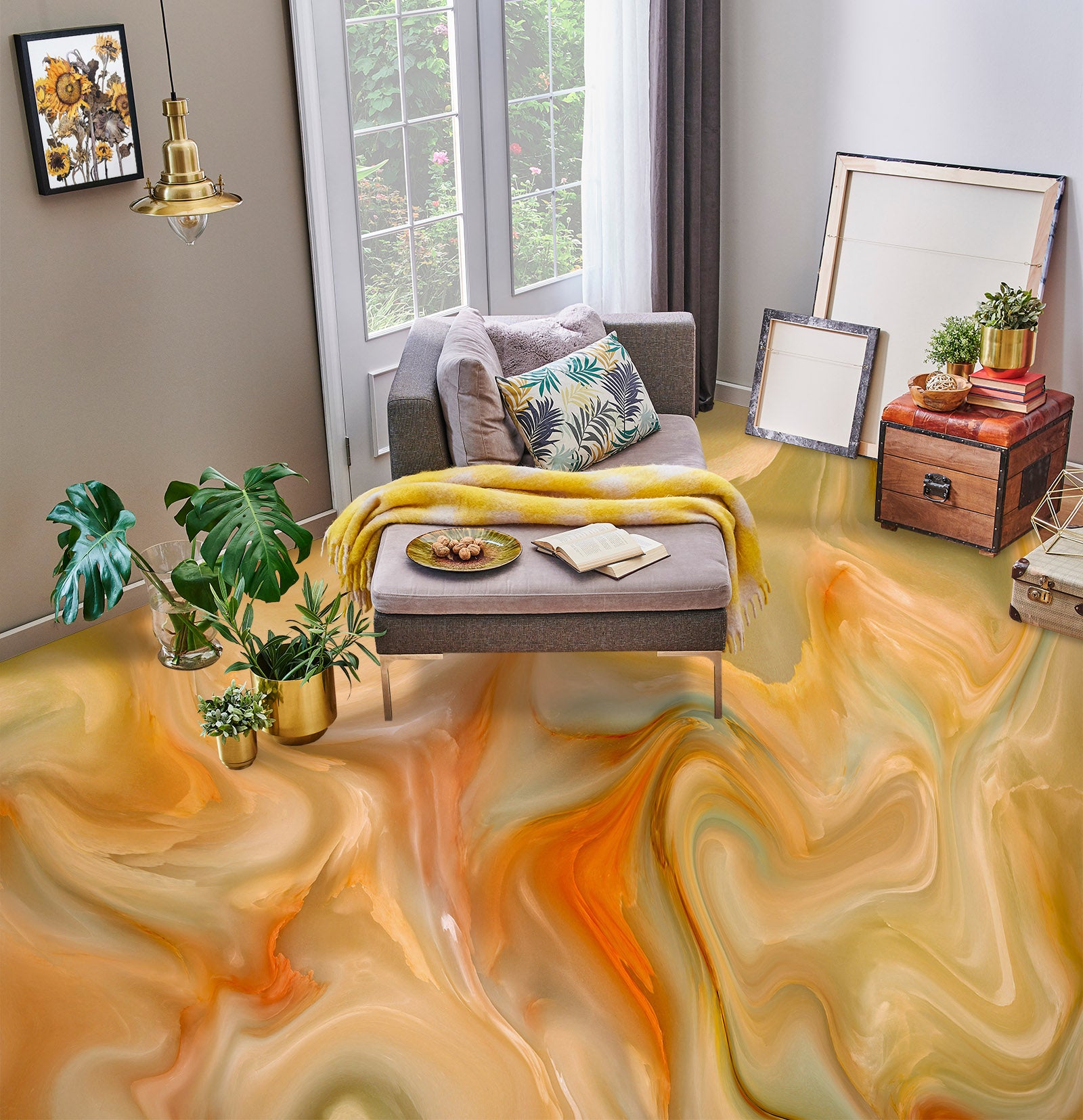 3D Gorgeous Texture 856 Floor Mural