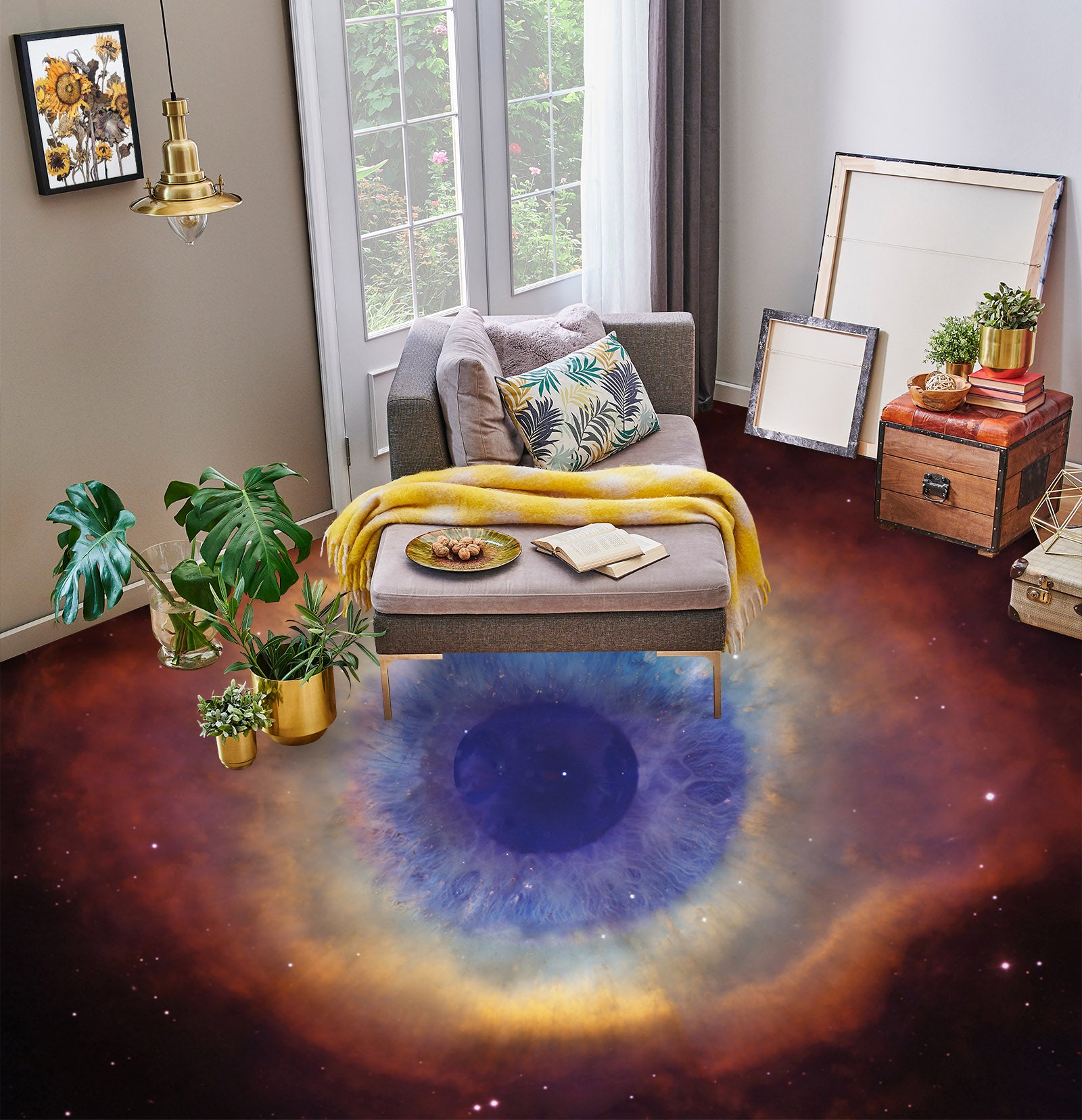 3D Cosmic Eye 511 Floor Mural  Wallpaper Murals Rug & Mat Print Epoxy waterproof bath floor