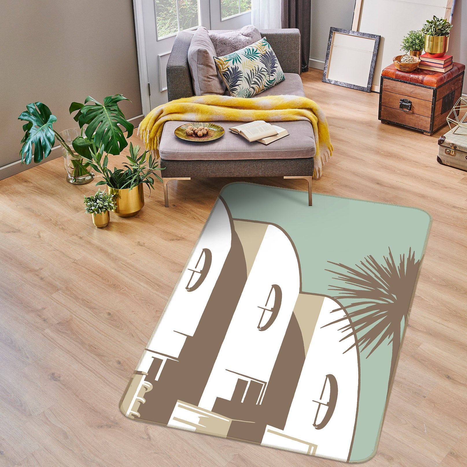 3D Sandbanks Banks Road 1142 Steve Read Rug Non Slip Rug Mat