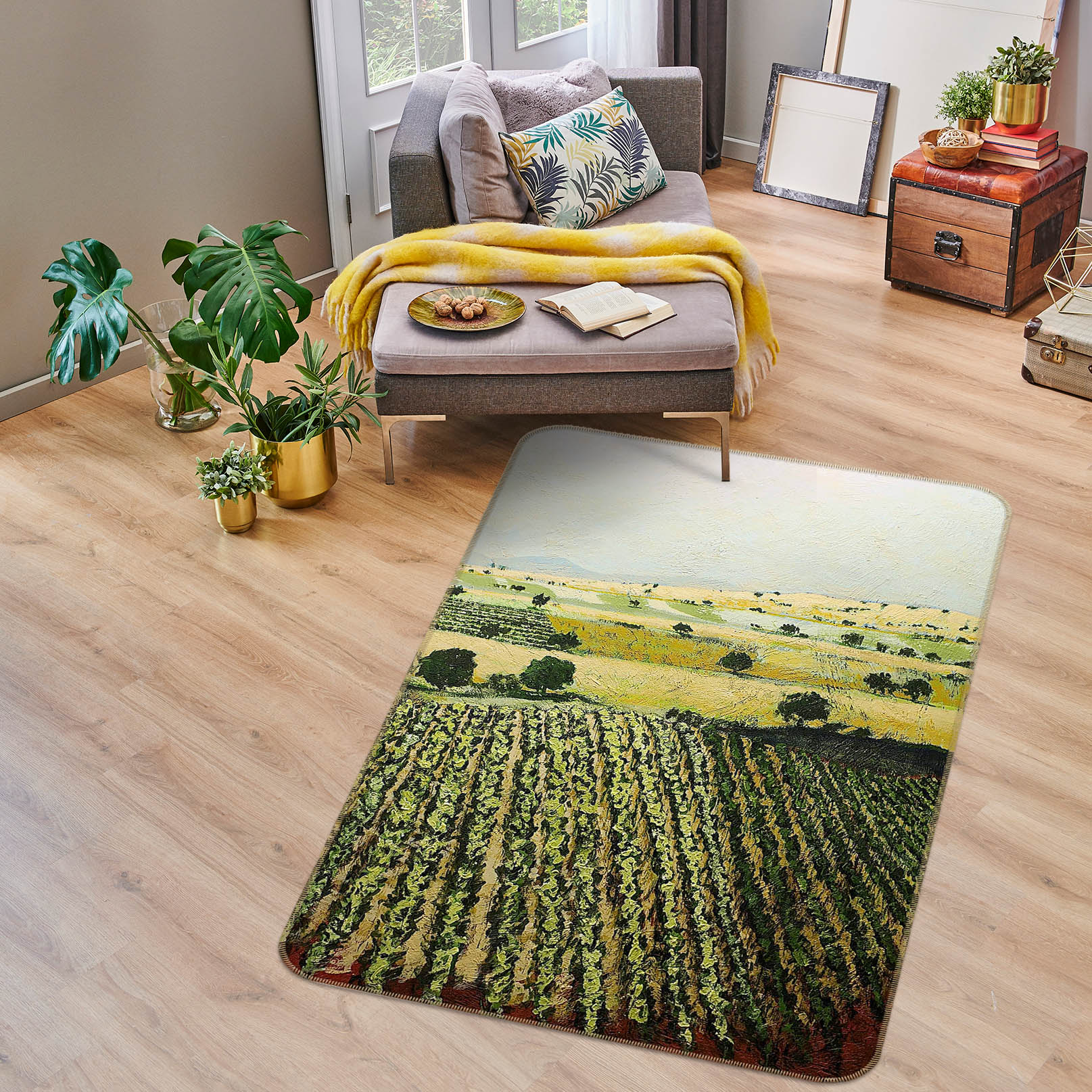 3D Storms Over 1026 Allan P. Friedlander Rug Non Slip Rug Mat