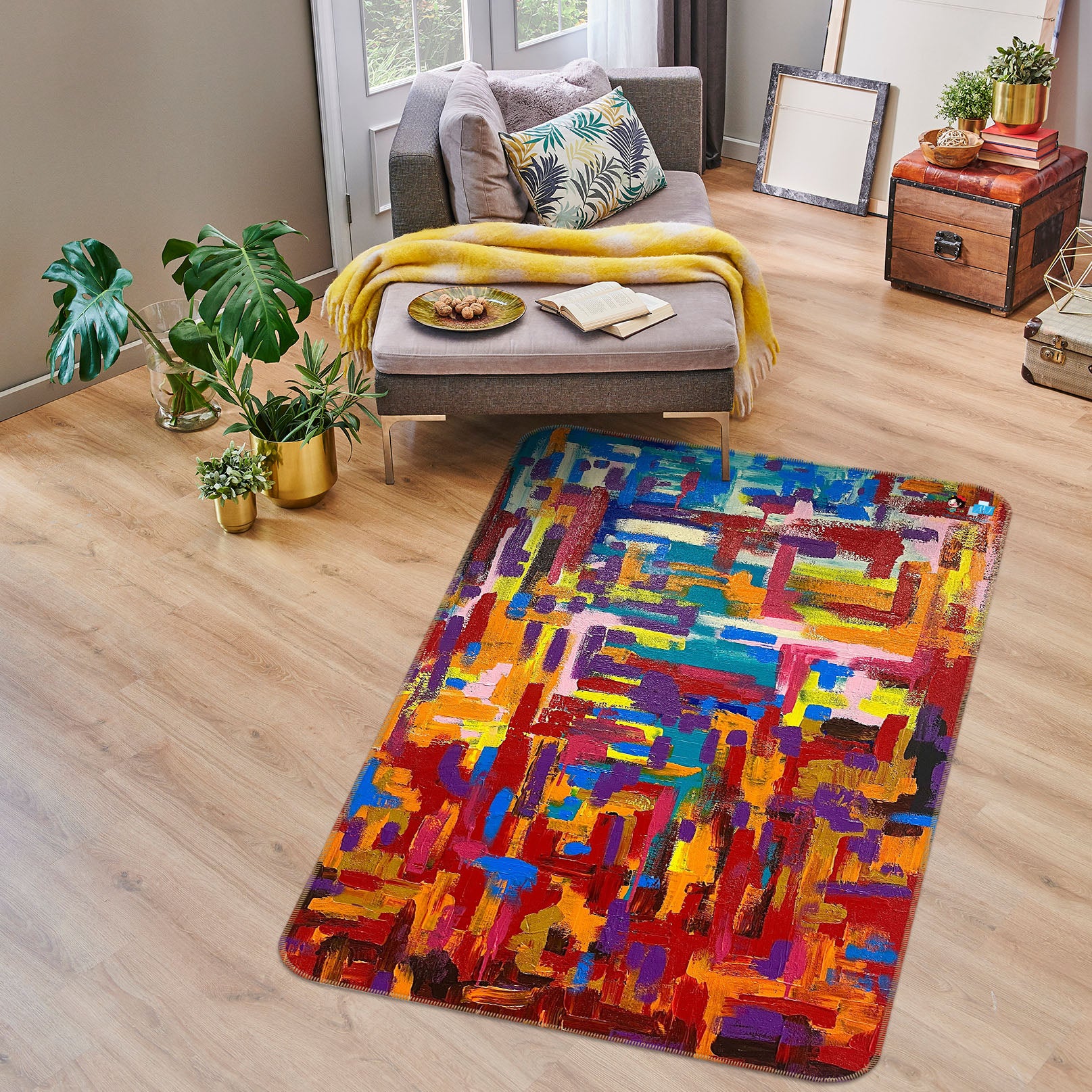 3D Color Painting 8225 Jacqueline Reynoso Rug Non Slip Rug Mat