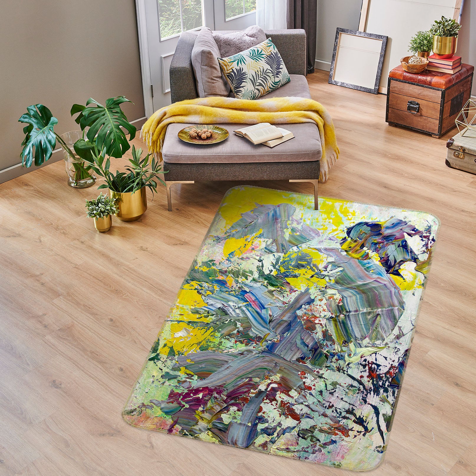3D Fantasy Graffiti 3019 Allan P. Friedlander Rug Non Slip Rug Mat