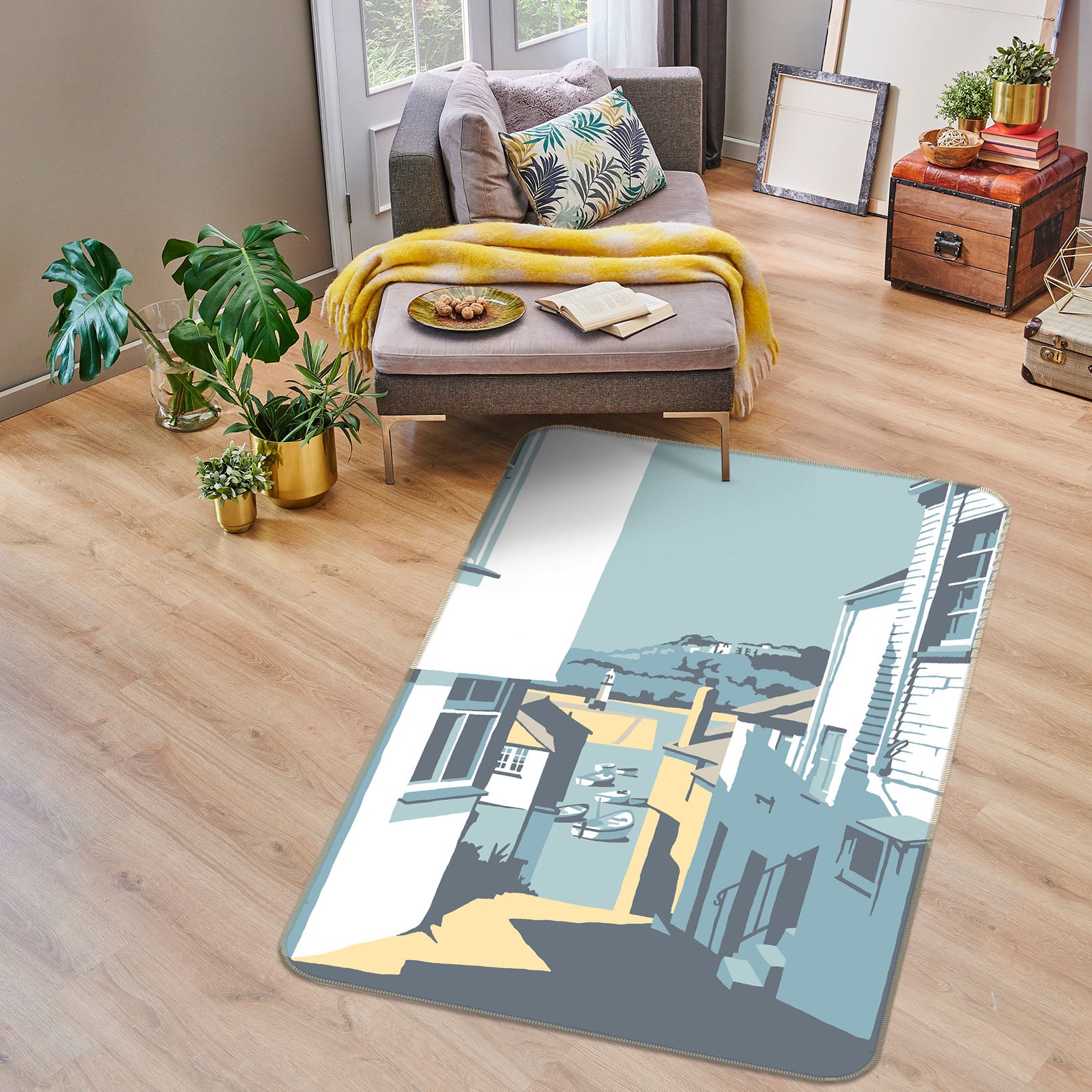 3D Street 1153 Steve Read Rug Non Slip Rug Mat