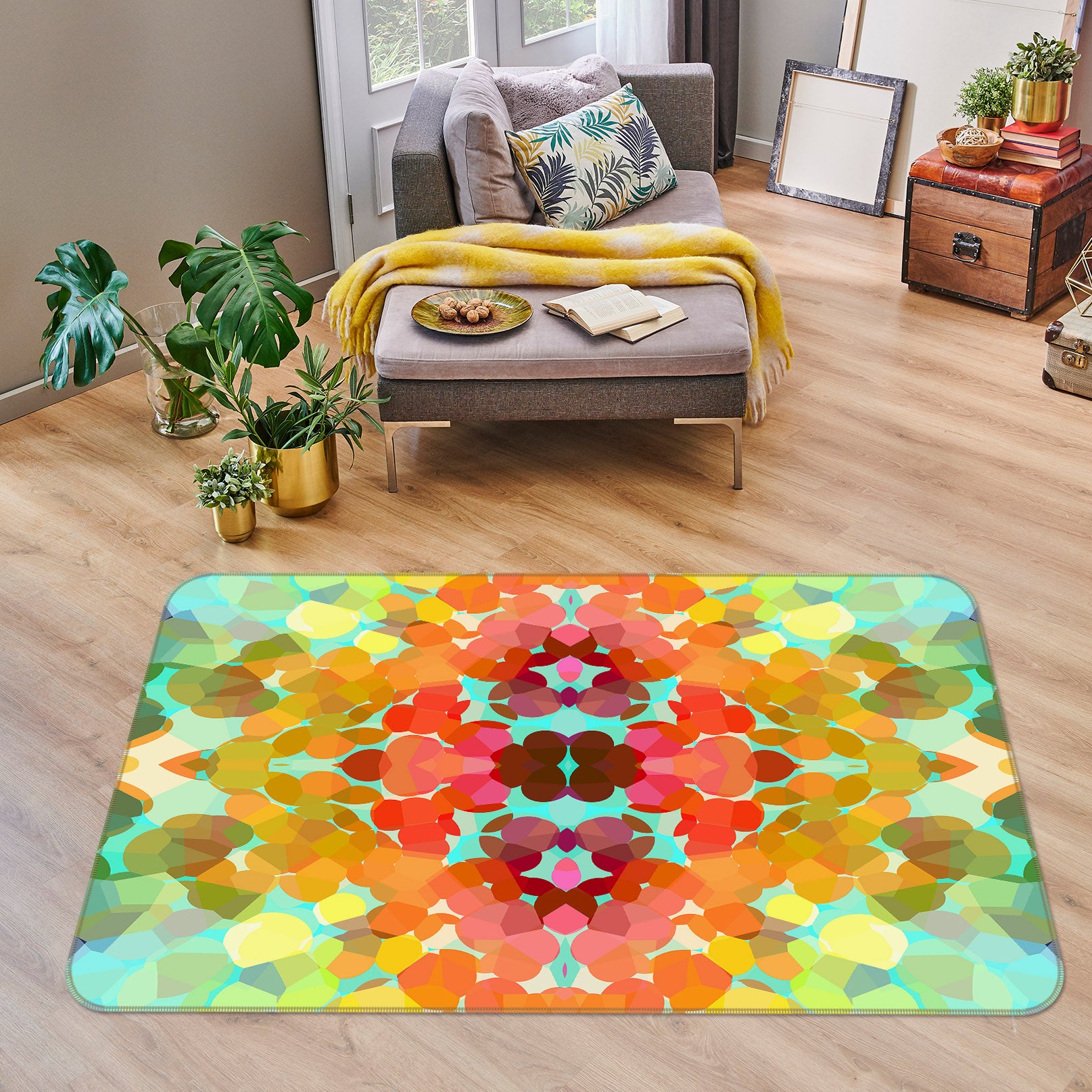 3D Swim Colors 71023 Shandra Smith Rug Non Slip Rug Mat