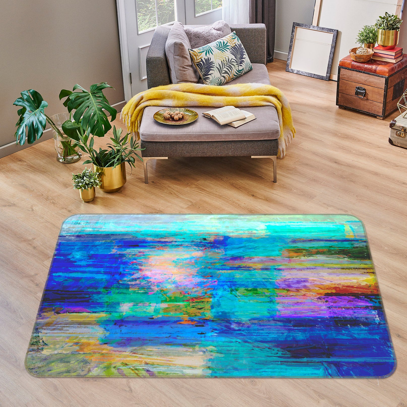 3D Blue Sea 109 Michael Tienhaara Rug Non Slip Rug Mat