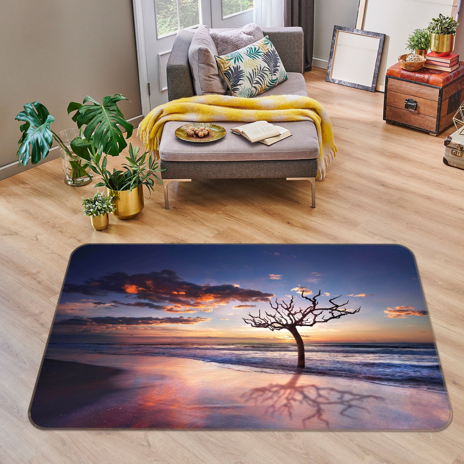 3D Sea Tree 1167 Marco Carmassi Rug Non Slip Rug Mat