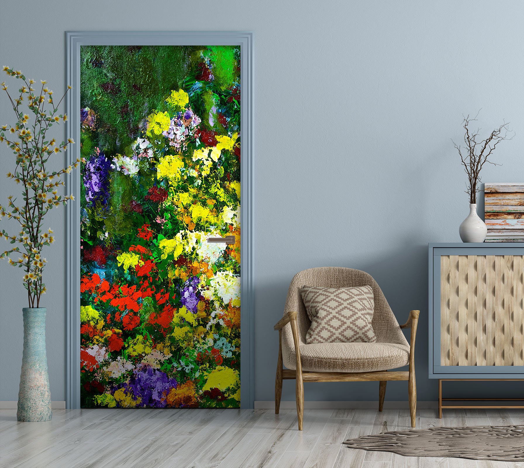 3D Flower Garden 93118 Allan P. Friedlander Door Mural