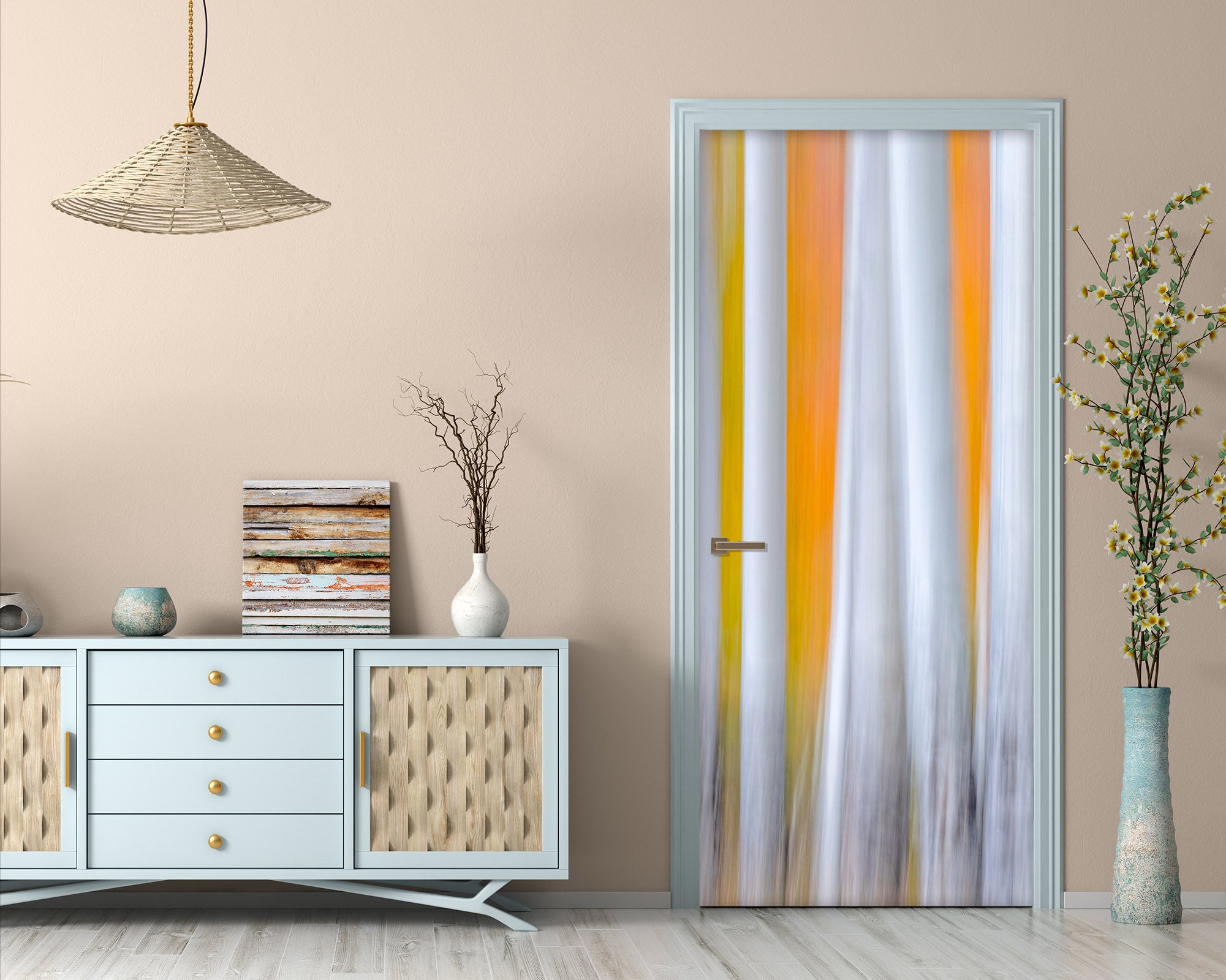 3D White Trunk 122111 Marco Carmassi Door Mural