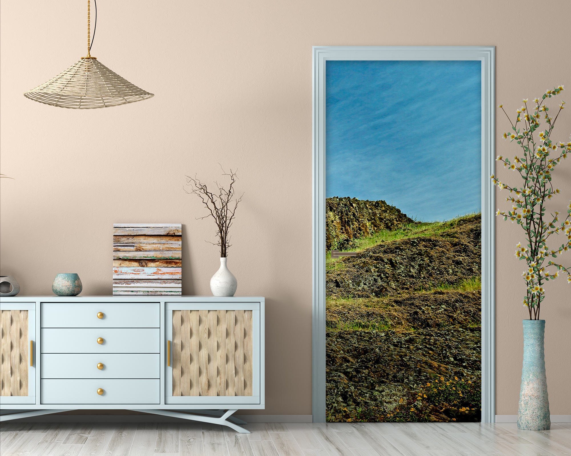 3D Lawn Hillside 11101 Kathy Barefield Door Mural