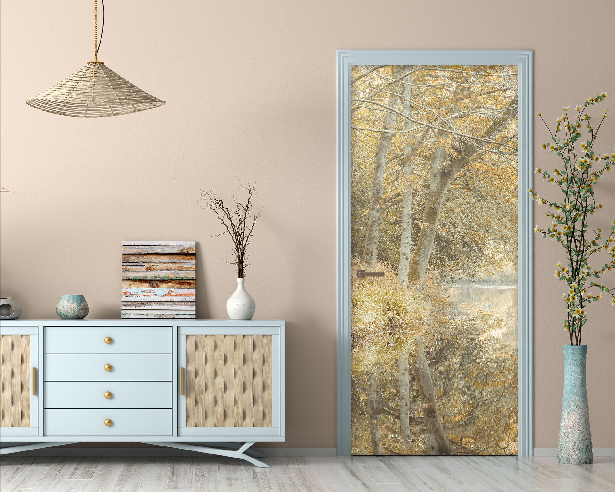 3D Forest Weed 5092 Assaf Frank Door Mural