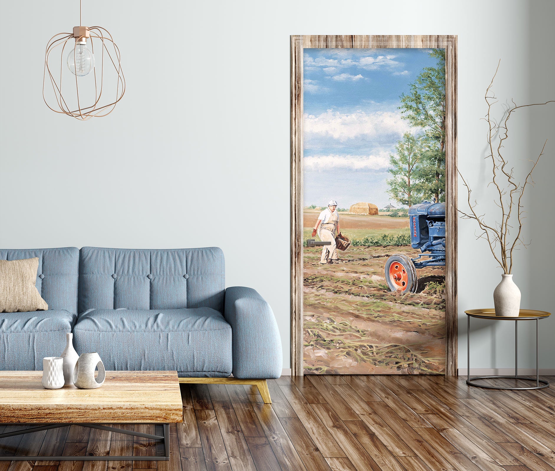 3D Arable Land 10388 Trevor Mitchell Door Mural
