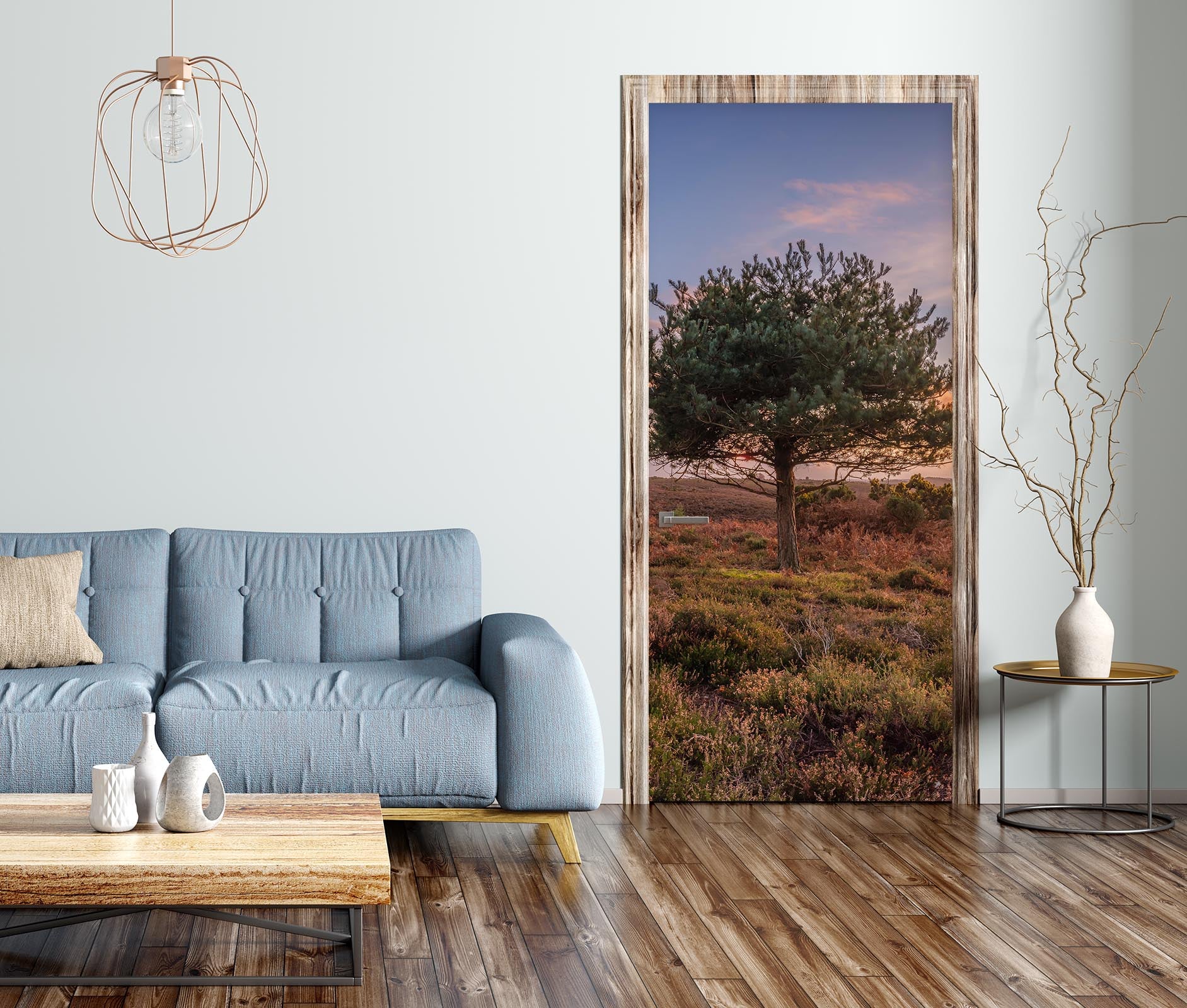 3D Sky Big Tree 5120 Assaf Frank Door Mural