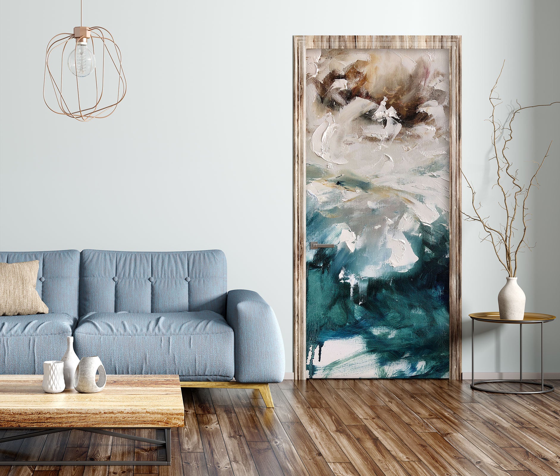 3D Abstract Pigment 3296 Skromova Marina Door Mural