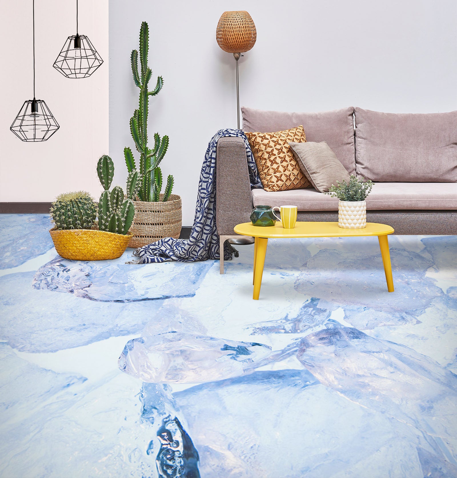 3D Subtle Purple Art 1492 Floor Mural  Wallpaper Murals Self-Adhesive Removable Print Epoxy