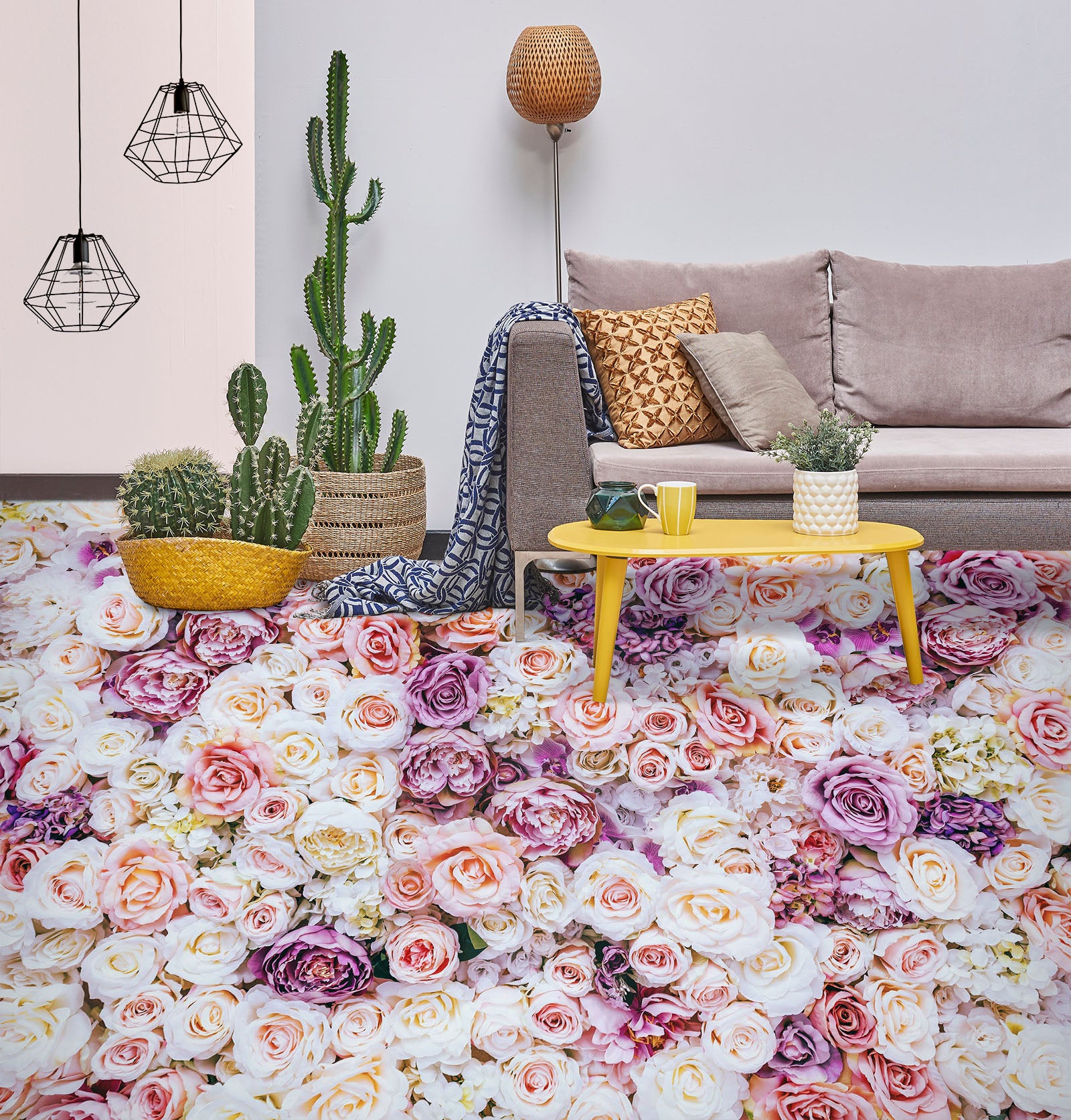 3D Romantic Roses 082 Floor Mural  Wallpaper Murals Rug & Mat Print Epoxy waterproof bath floor