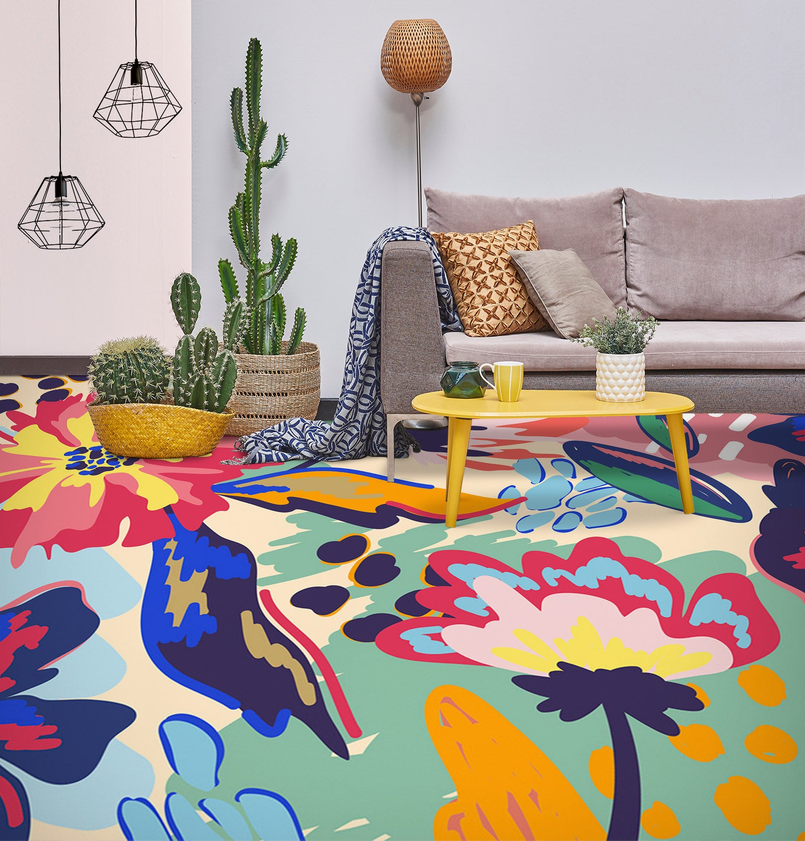 3D Happy Doodle 1269 Floor Mural  Wallpaper Murals Self-Adhesive Removable Print Epoxy