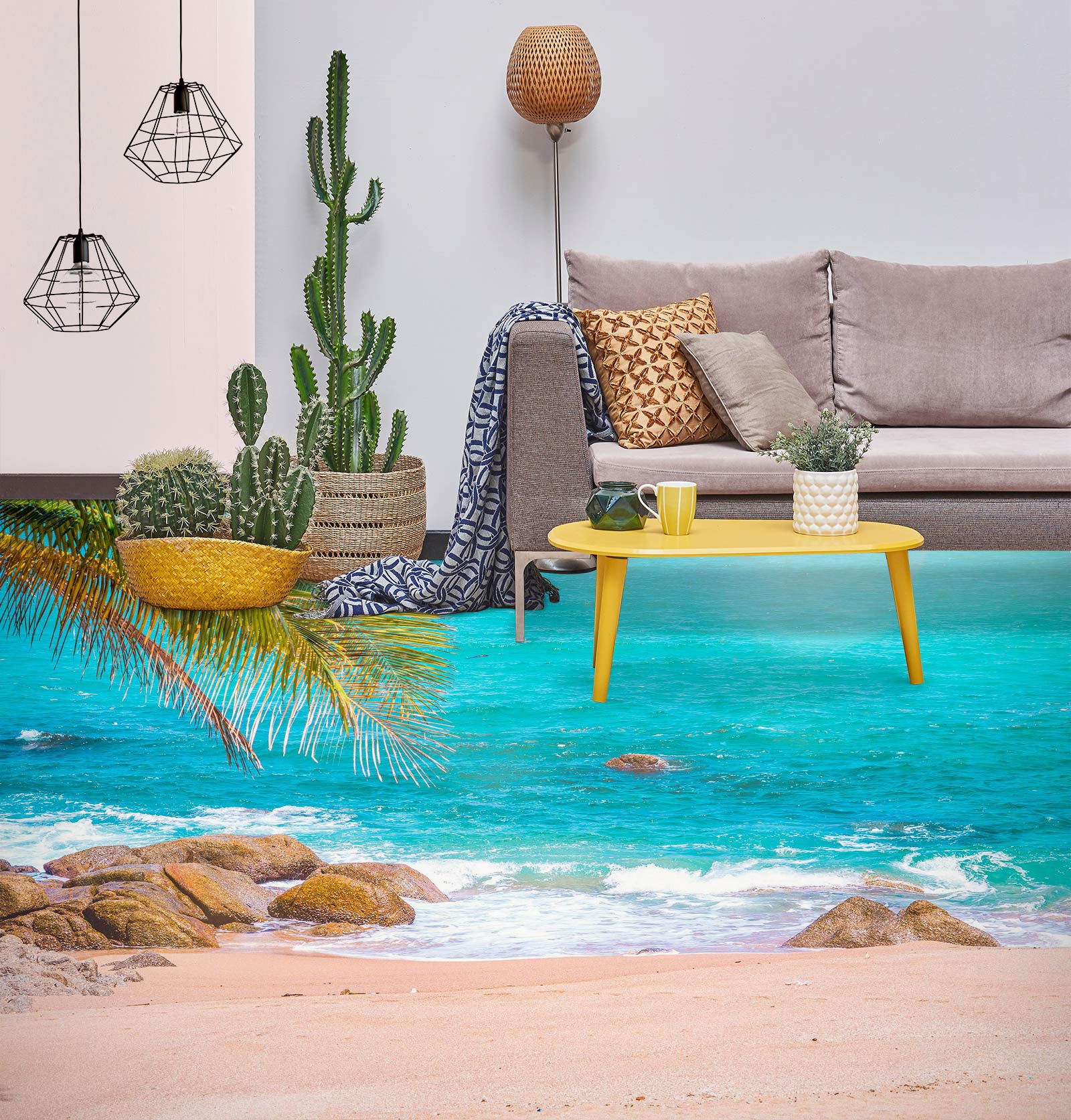 3D Leisurely Beach Diary 1149 Floor Mural  Wallpaper Murals Self-Adhesive Removable Print Epoxy