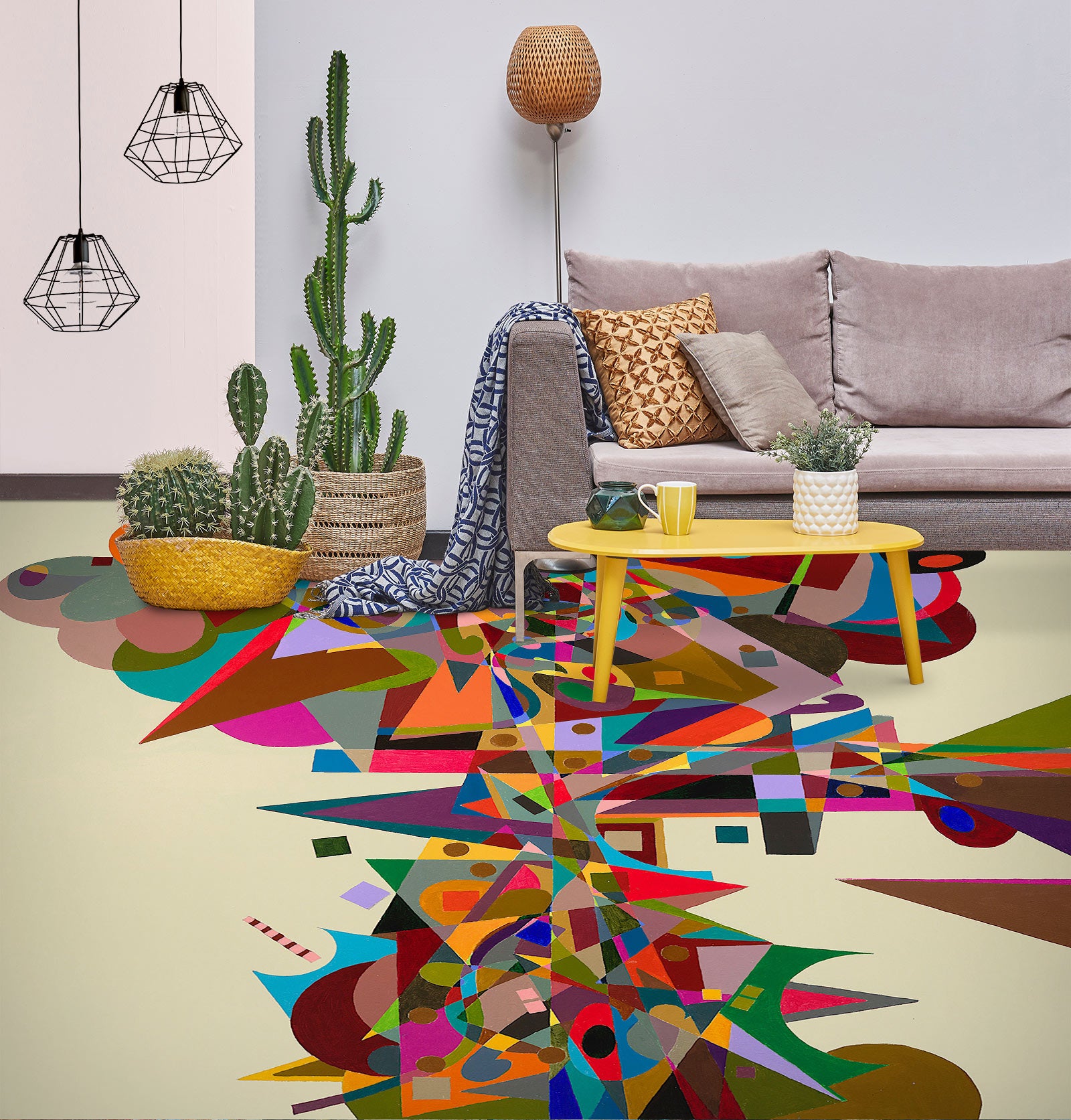 3D Colorful Graphic Pattern 9511 Allan P. Friedlander Floor Mural  Wallpaper Murals Self-Adhesive Removable Print Epoxy