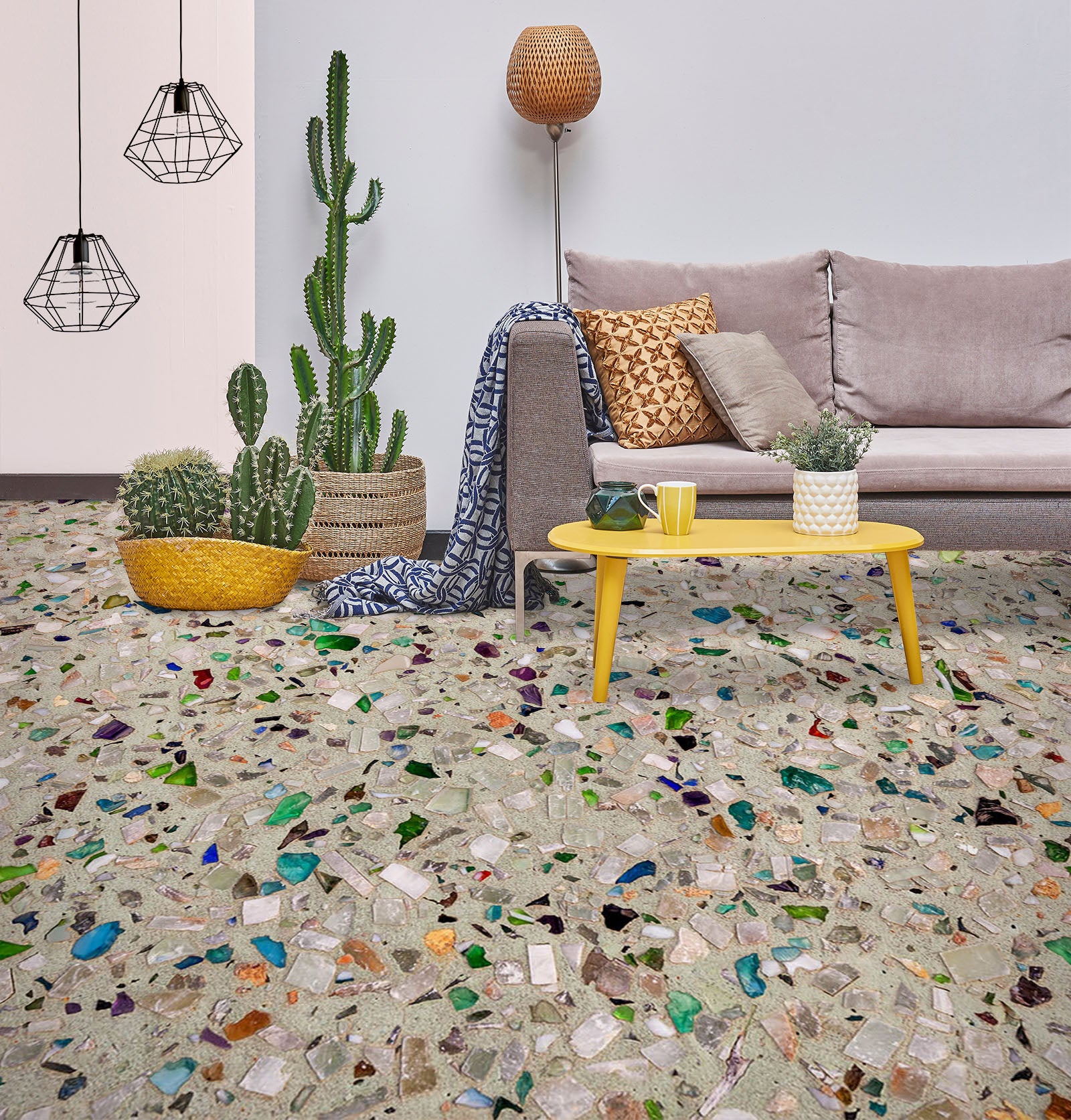 3D Pretty Colorful Little Stones 788 Floor Mural  Wallpaper Murals Rug & Mat Print Epoxy waterproof bath floor