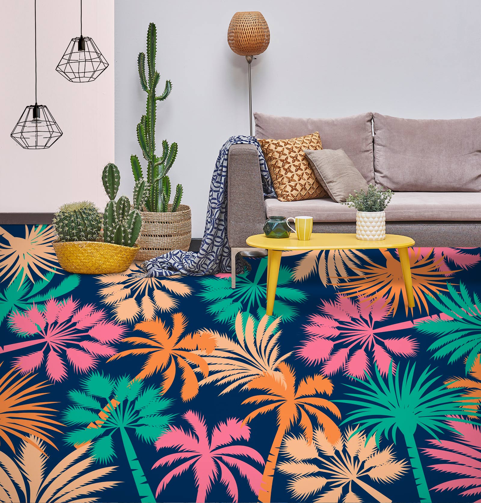 3D Coconut Tree Painting 1191 Floor Mural  Wallpaper Murals Self-Adhesive Removable Print Epoxy