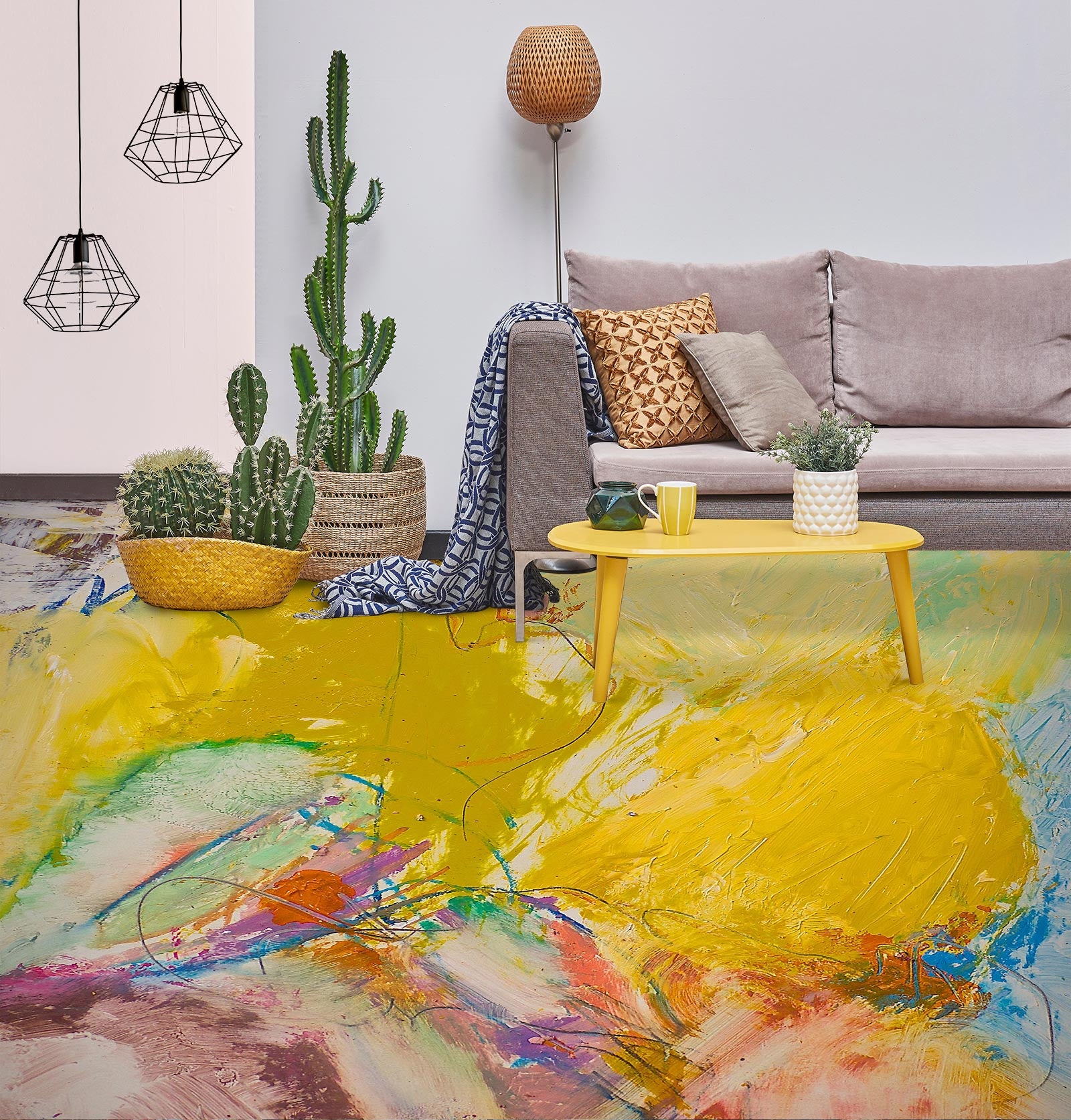 3D Colorful Pattern 9611 Allan P. Friedlander Floor Mural  Wallpaper Murals Self-Adhesive Removable Print Epoxy