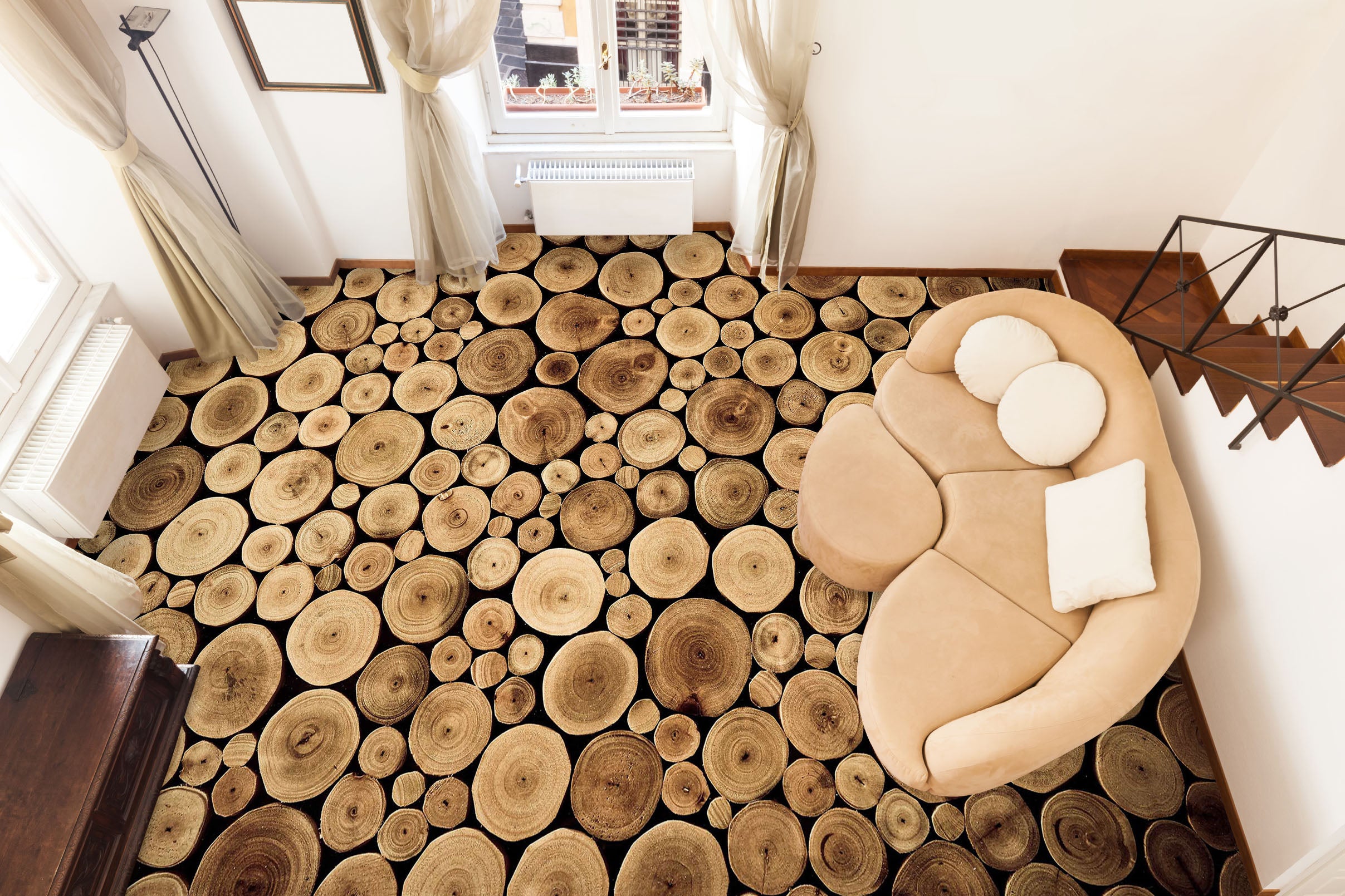 3D Tree Stump 535 Floor Mural  Wallpaper Murals Rug & Mat Print Epoxy waterproof bath floor