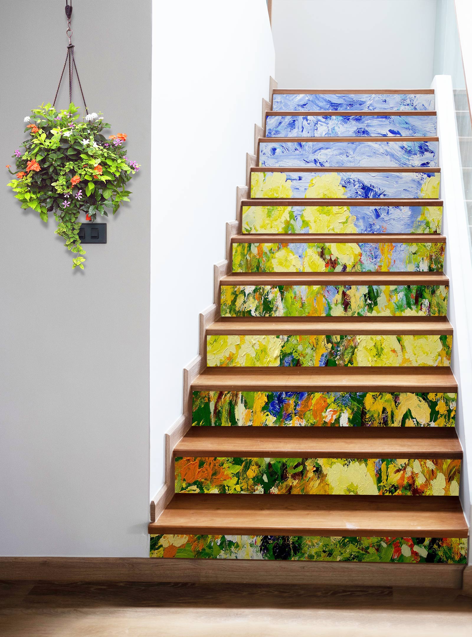 3D Yellow Flowers Clump 90106 Allan P. Friedlander Stair Risers