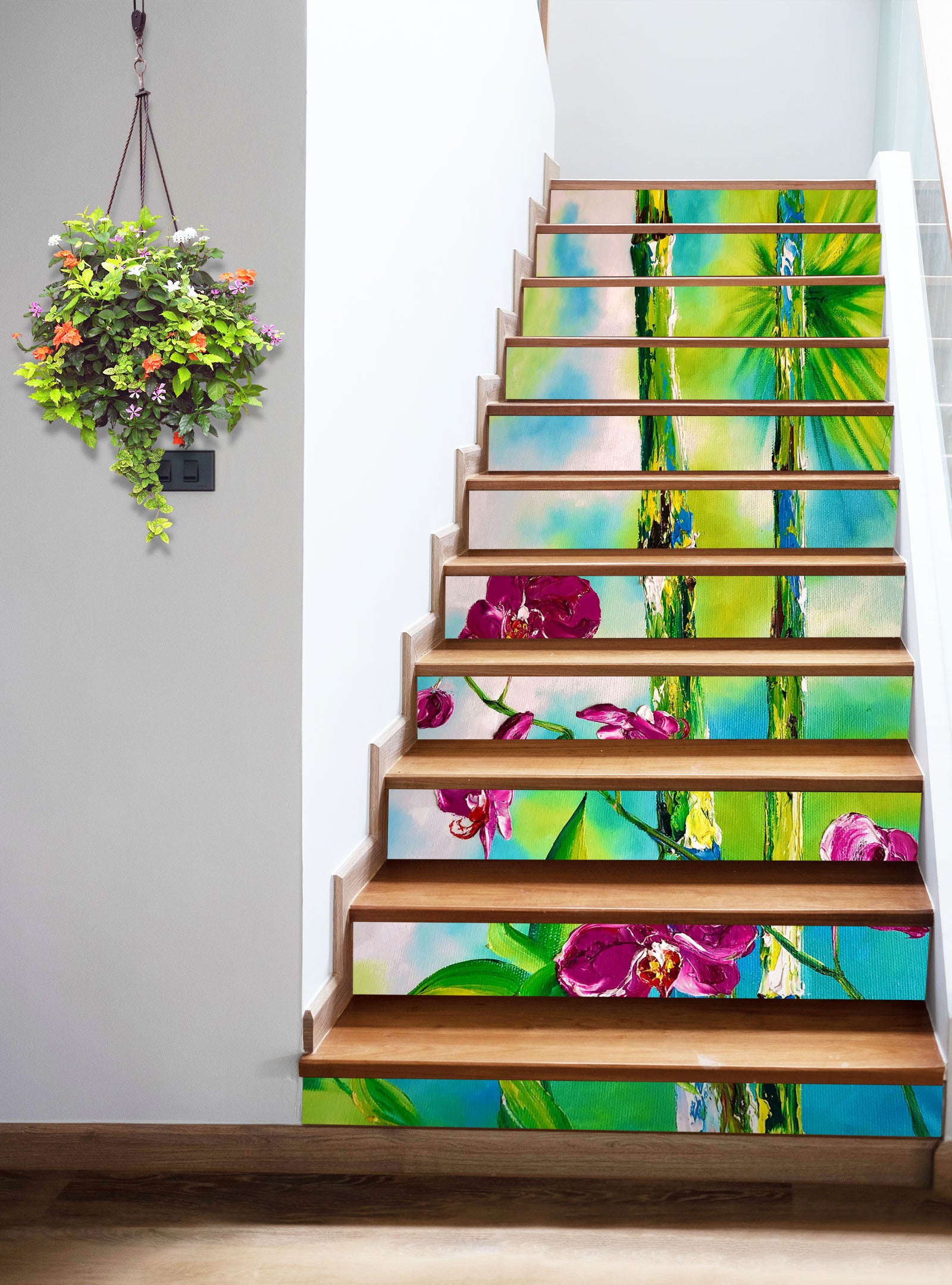 3D Bamboo Flower 2185 Skromova Marina Stair Risers