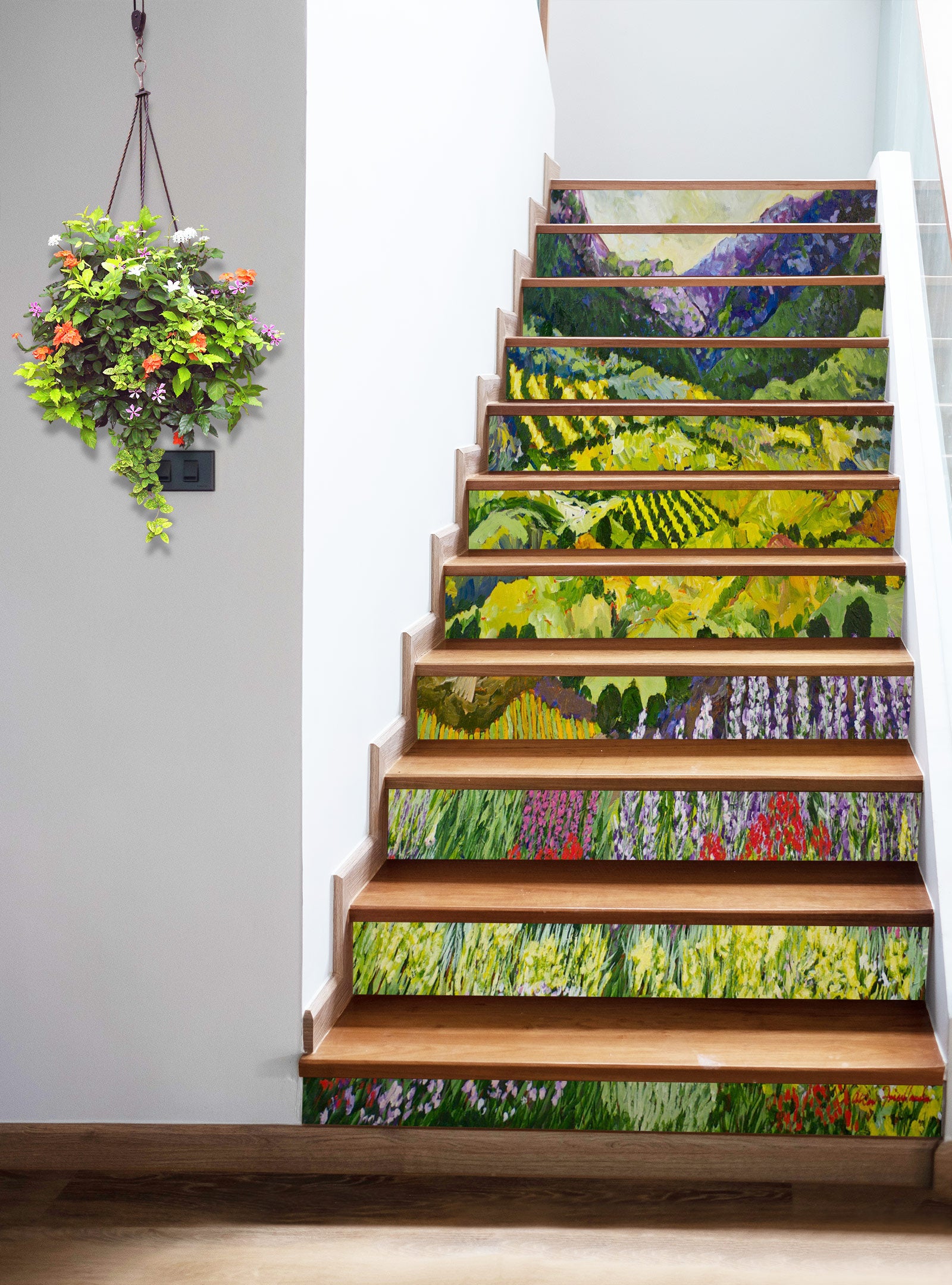3D Mountain Flowers 89214 Allan P. Friedlander Stair Risers